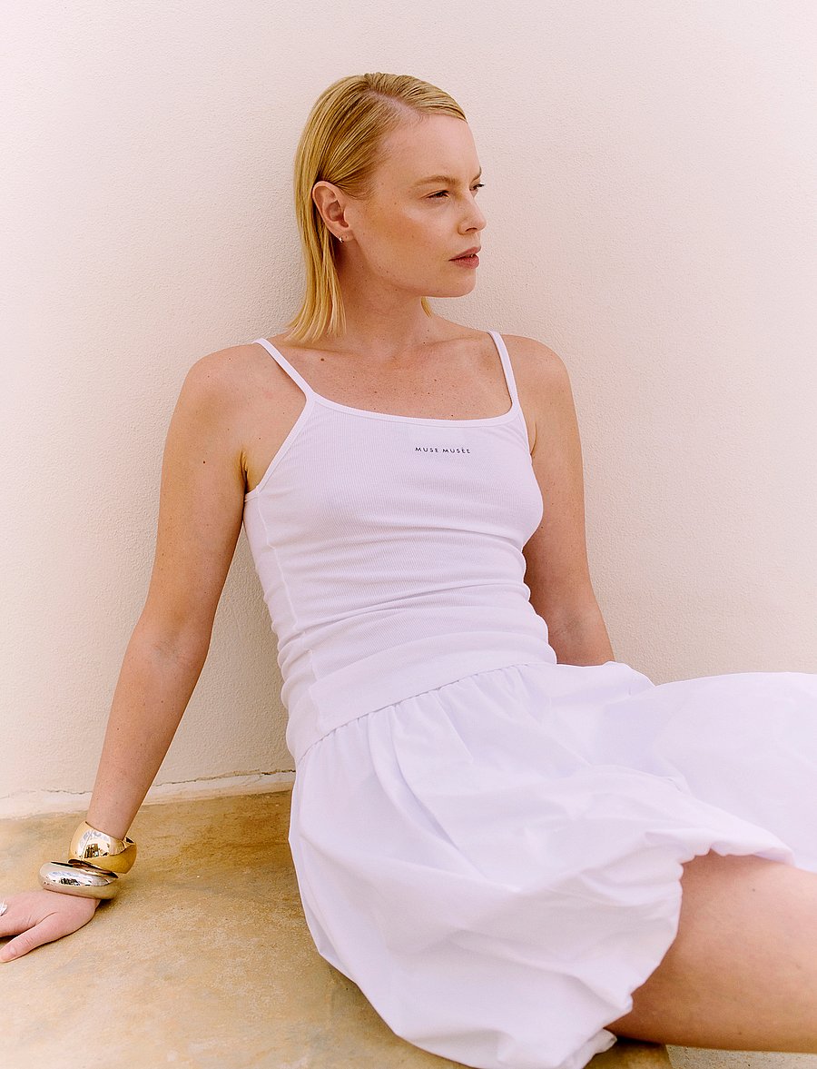 Copenhagen Muse - CMSHIRLEY-SKIRT - miniseelikud - bright white - 0