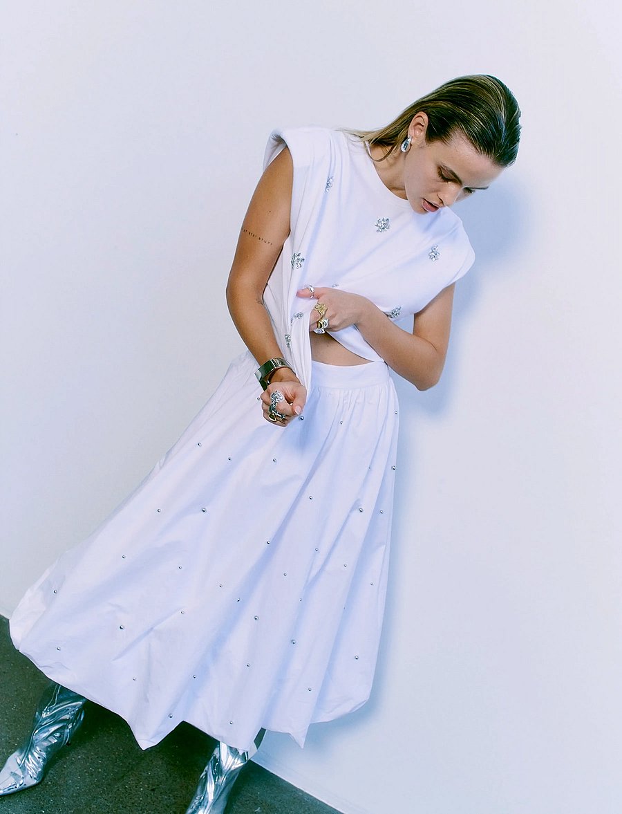Copenhagen Muse - CMSHIRLEY-SKIRT - maxikjolar - bright white - 0