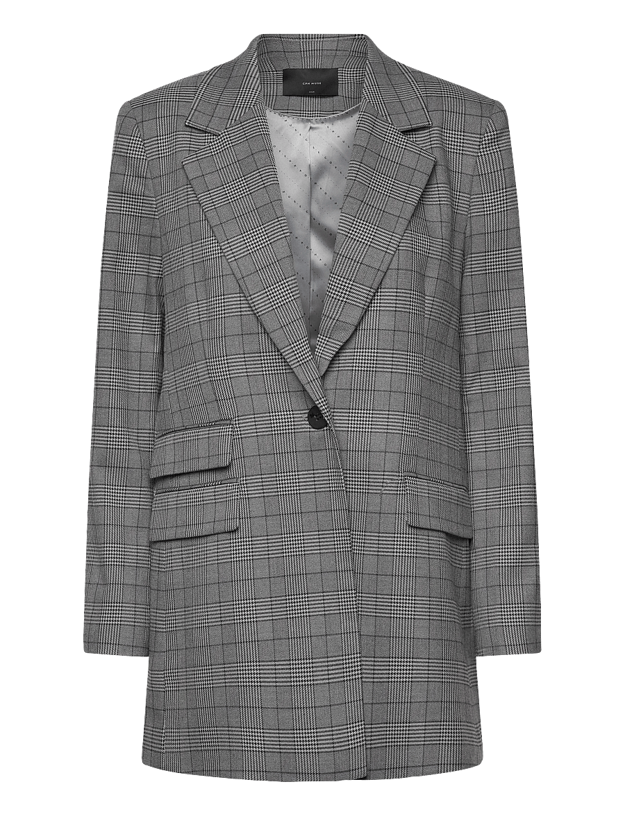 Copenhagen Muse - CMTAILOR-BLAZER - single breasted blazers - black w. daphne - 1