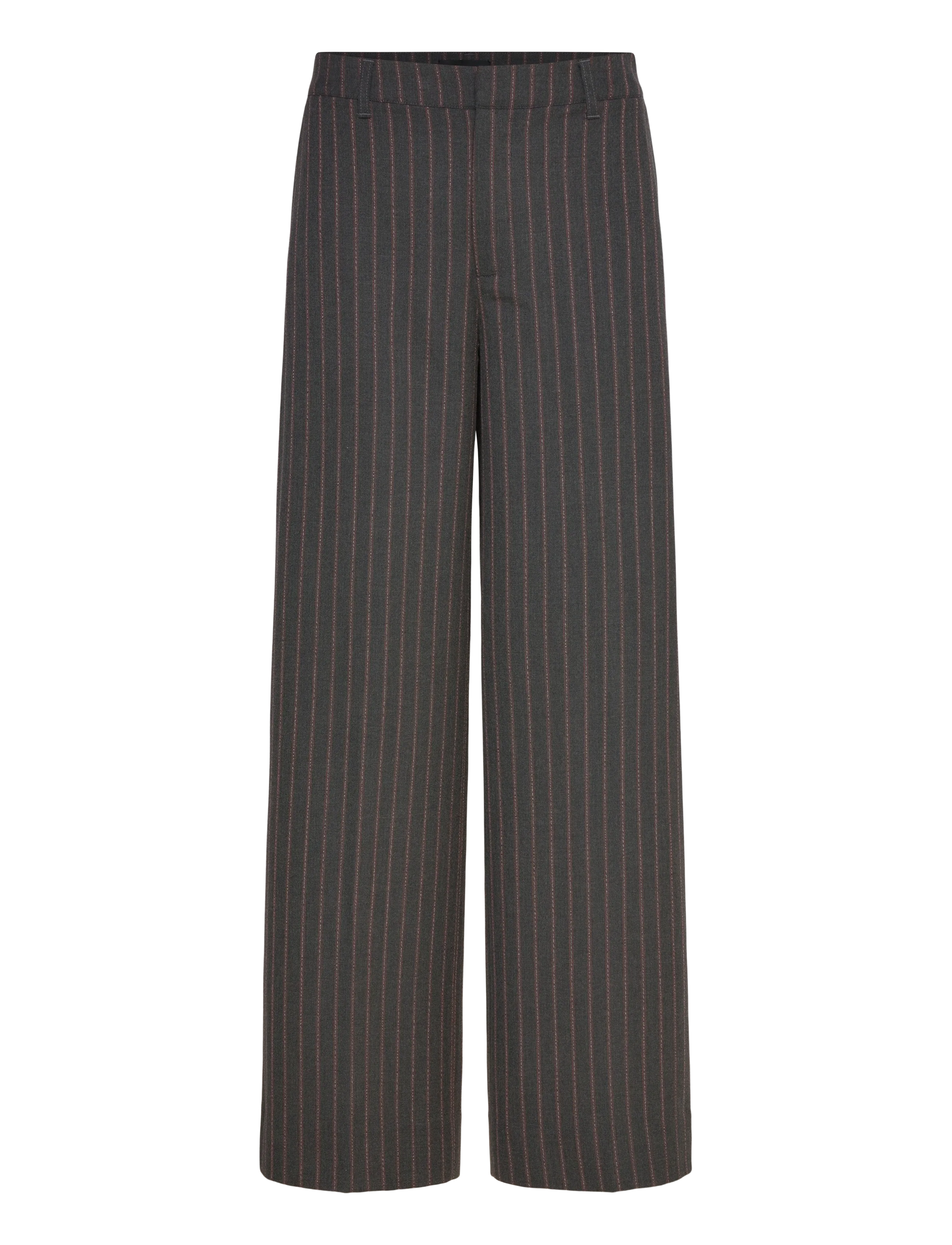 Copenhagen Muse CMTAILOR-PANTS is a pair of high-waisted pants in the iconic Tailor material wit - Transitional Layering - BLACK W. RED PEAR / black