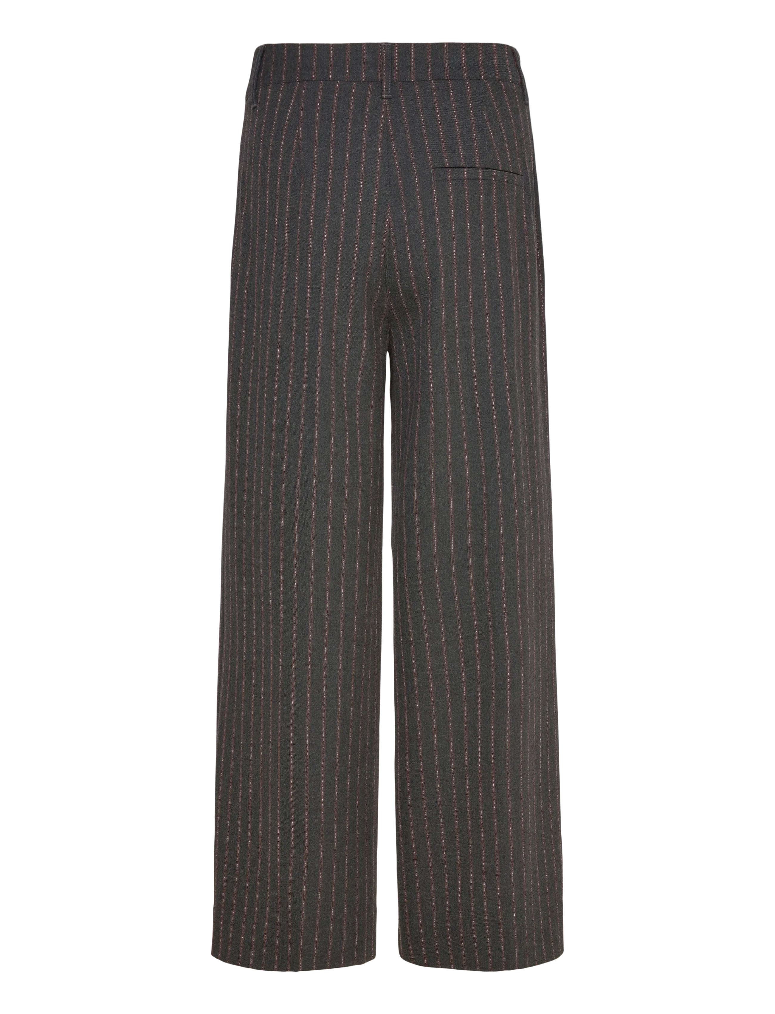 Copenhagen Muse - CMTAILOR-PANTS is a pair of high-waisted pants in the iconic Tailor material wit - pantalons habillés - black w. red pear - 1