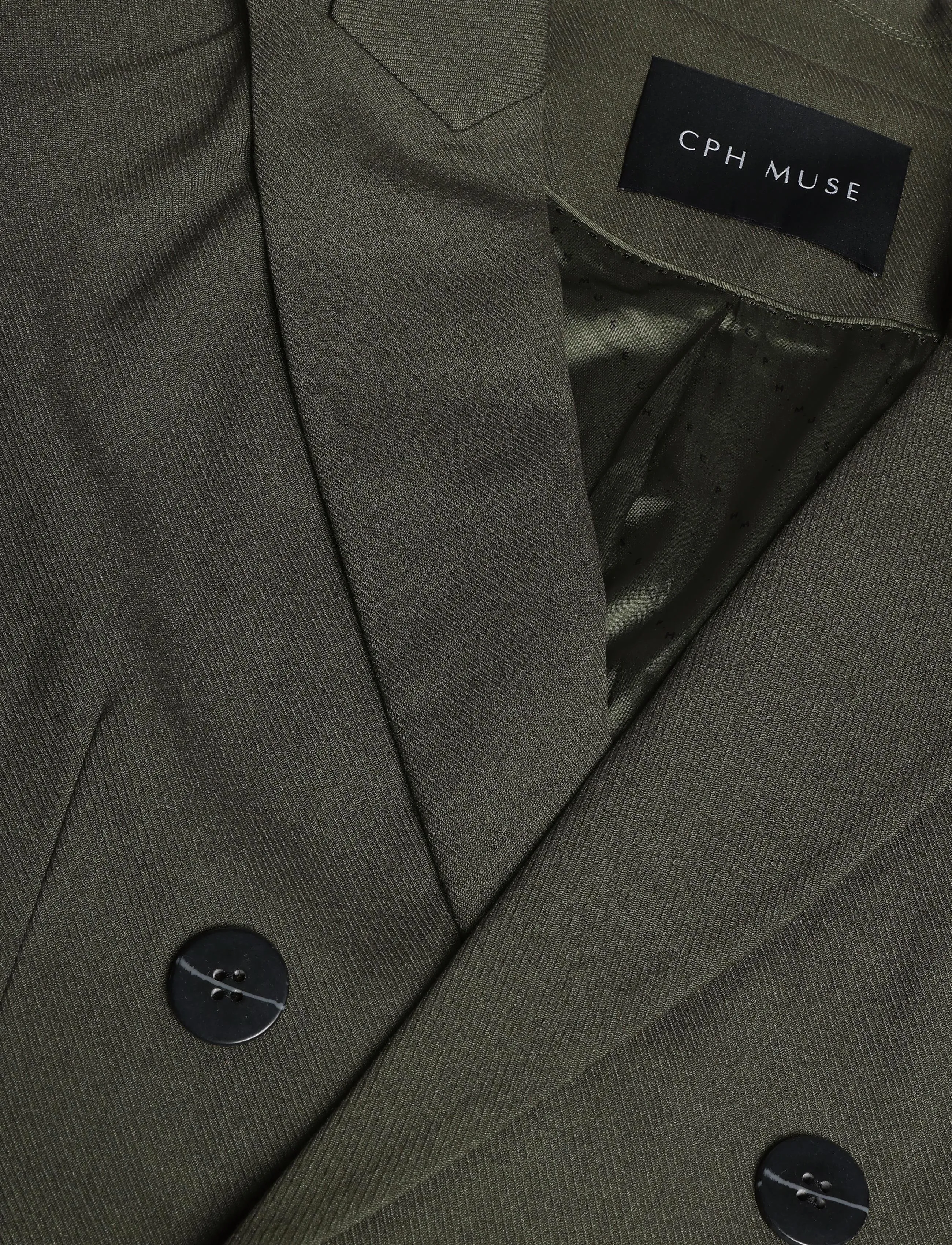 Copenhagen Muse - CMTAILOR-BLAZER - double breasted blazers - ivy green melange - 2