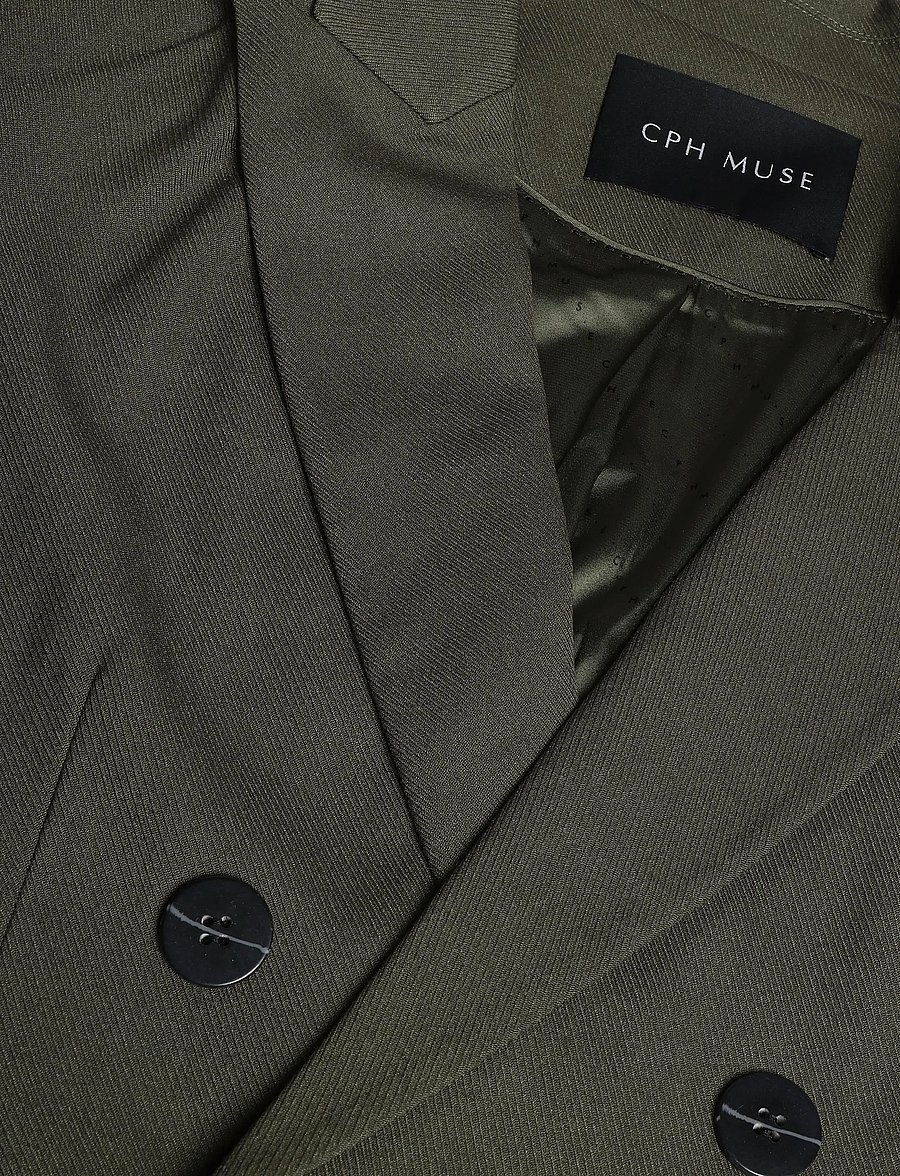 Copenhagen Muse - CMTAILOR-BLAZER - zweireihige blazer - ivy green melange - 2