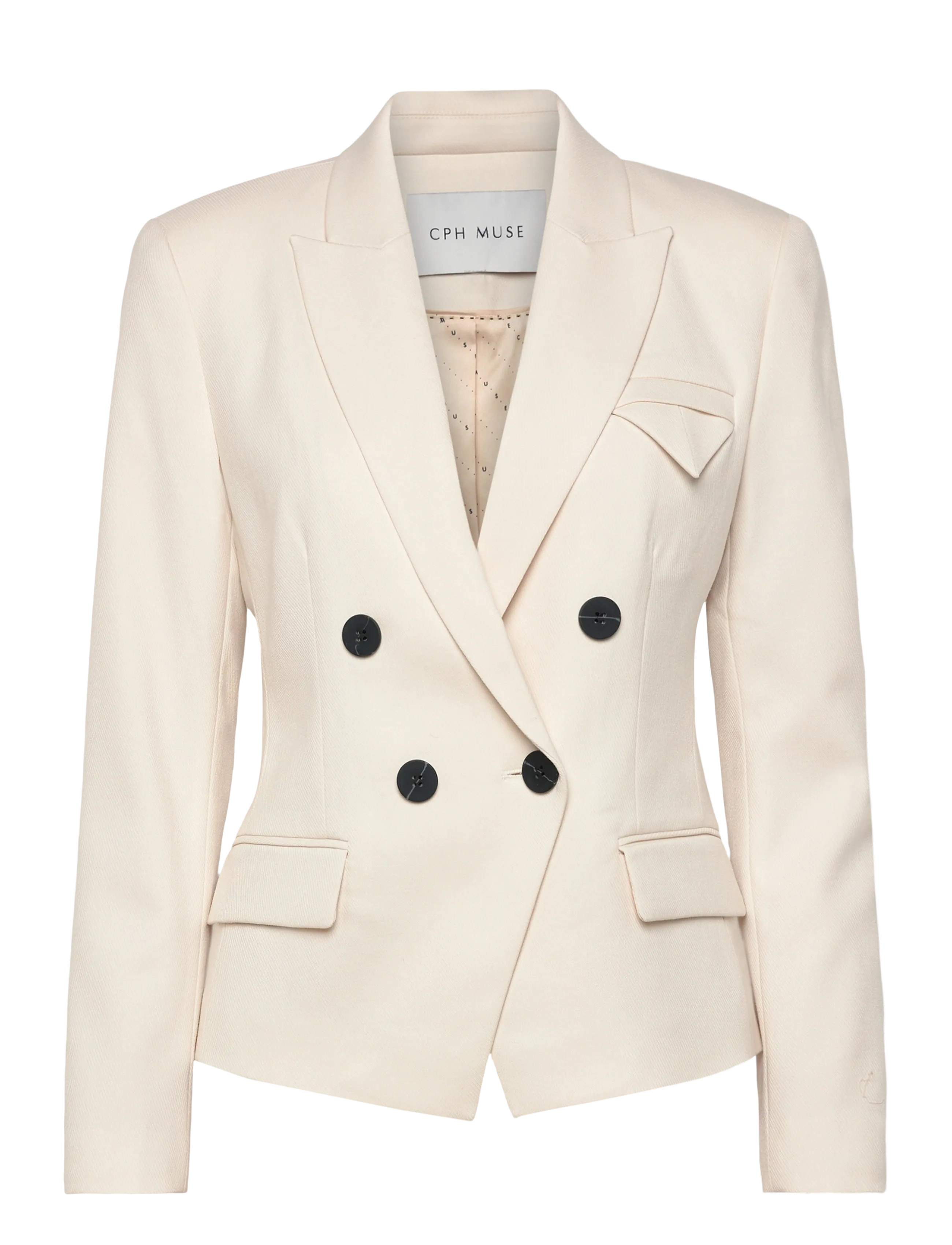 Copenhagen Muse CMTAILOR-BLAZER - Kläder - JET STREAM / cream