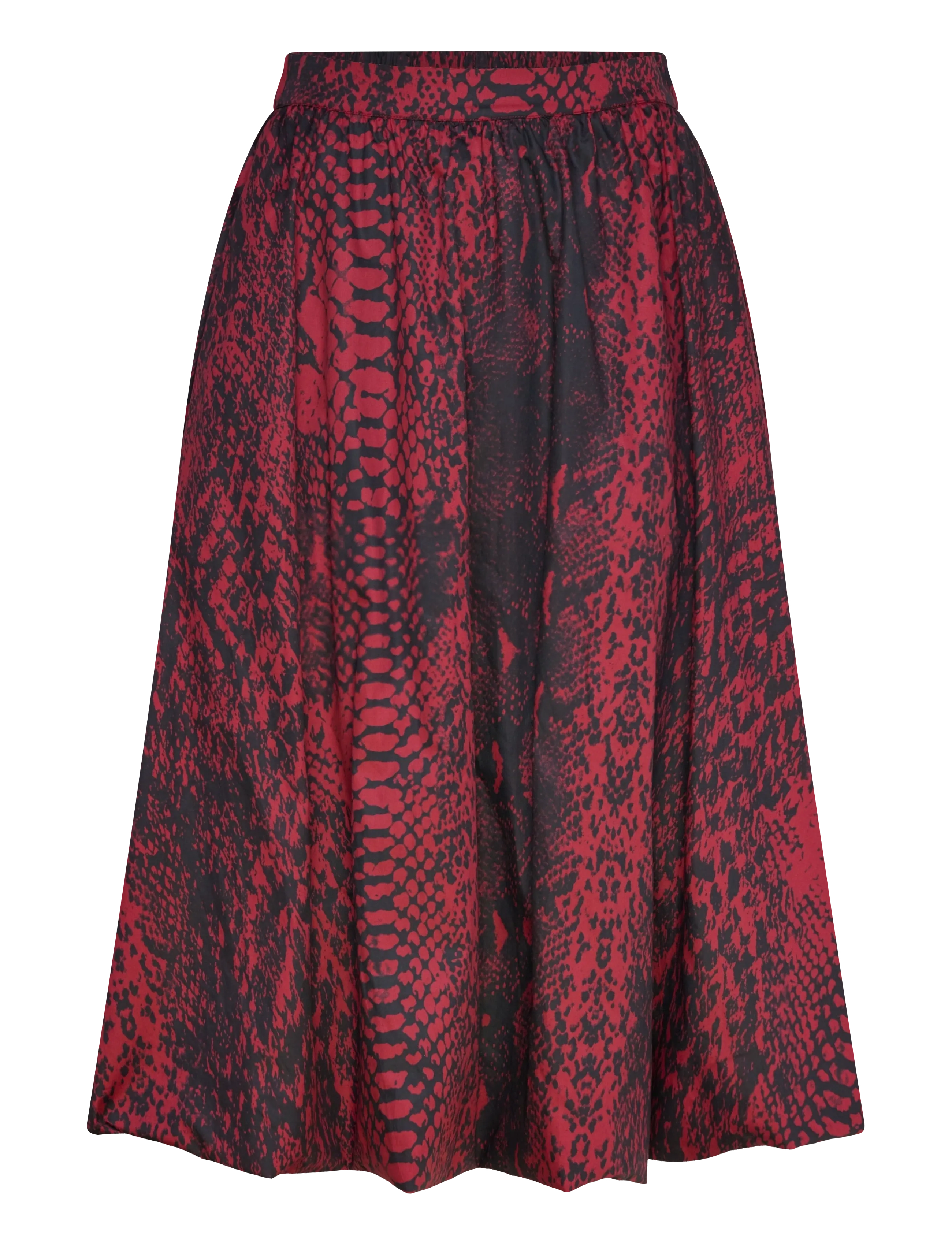 CMSHIRLEY-SKIRT - RED PEAR W. BLACK