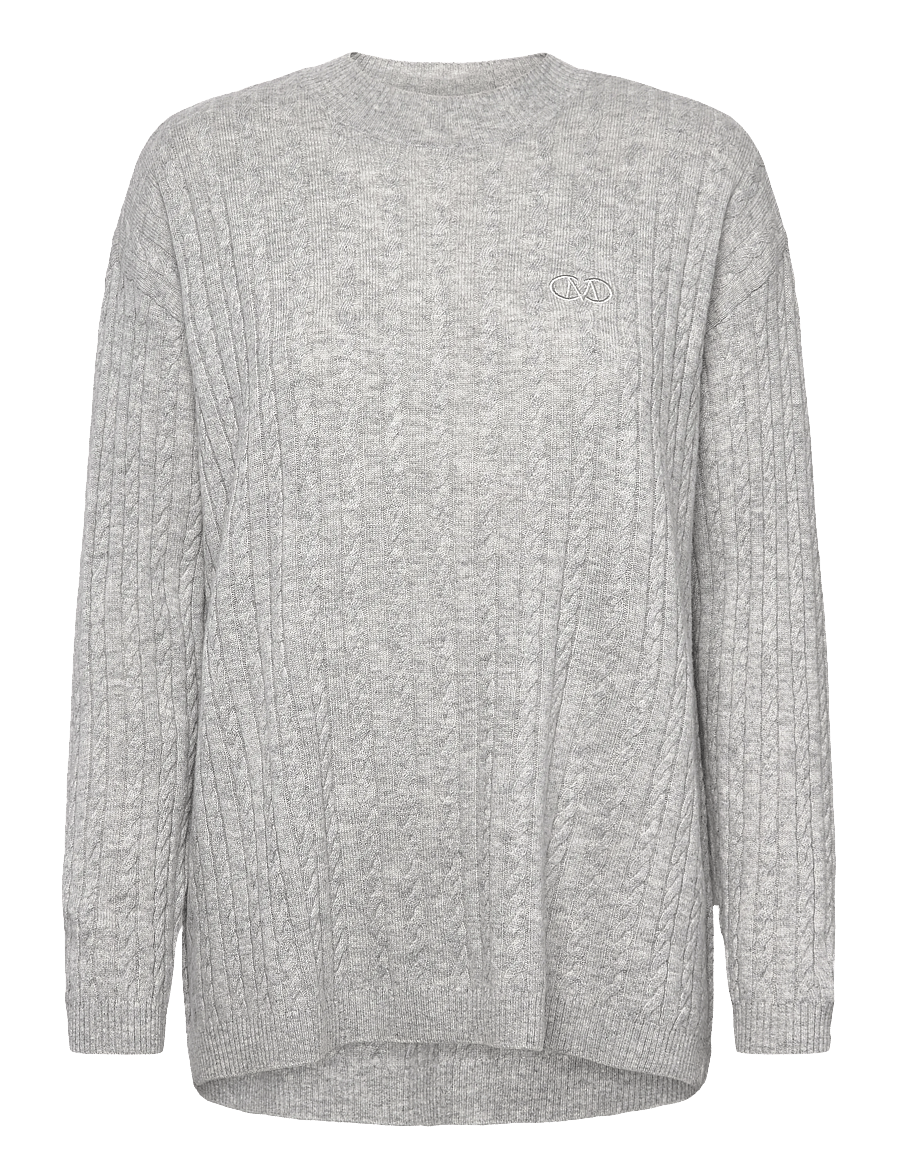 Copenhagen Muse - CMCASHA-PULLOVER - cashmere - light grey melange - 1
