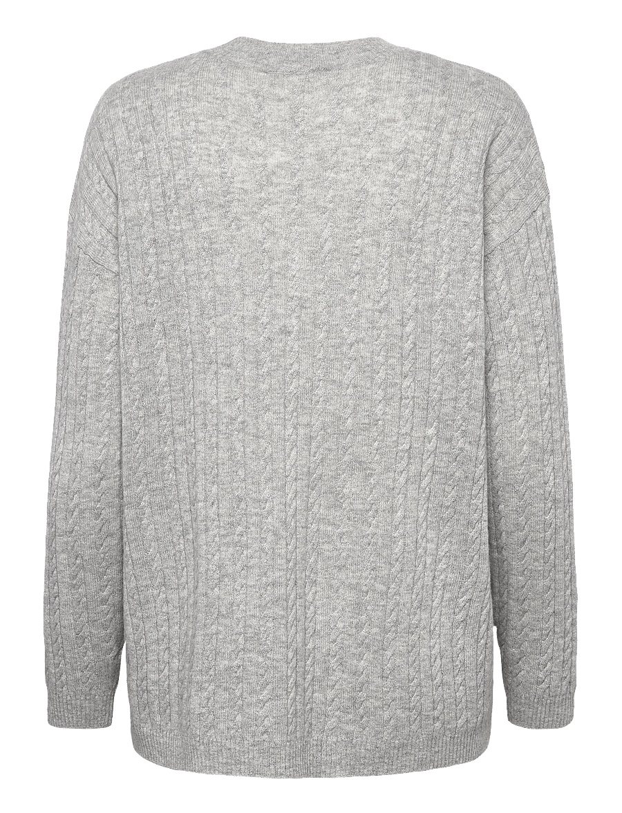 Copenhagen Muse - CMCASHA-PULLOVER - cashmere - light grey melange - 2