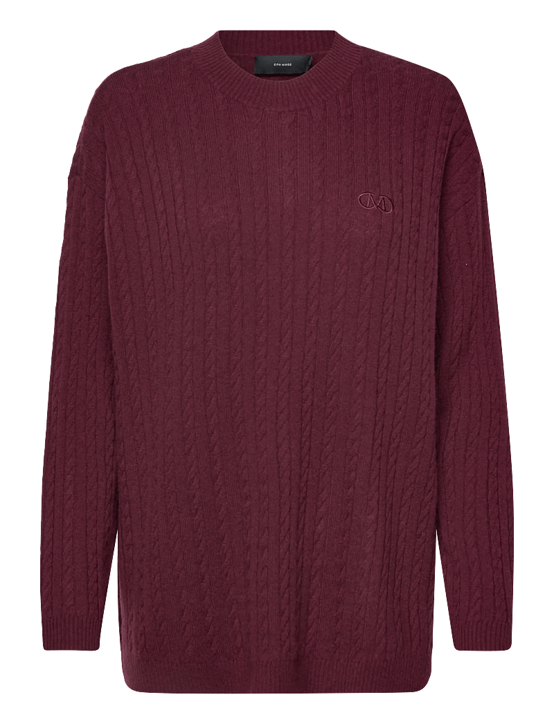Copenhagen Muse - CMCASHMERE-PULLOVER - strikkegensere - windsor wine - 1