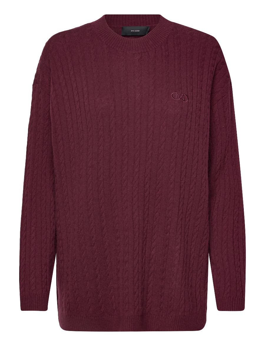 Copenhagen Muse - CMCASHA-PULLOVER - cashmere - windsor wine - 1