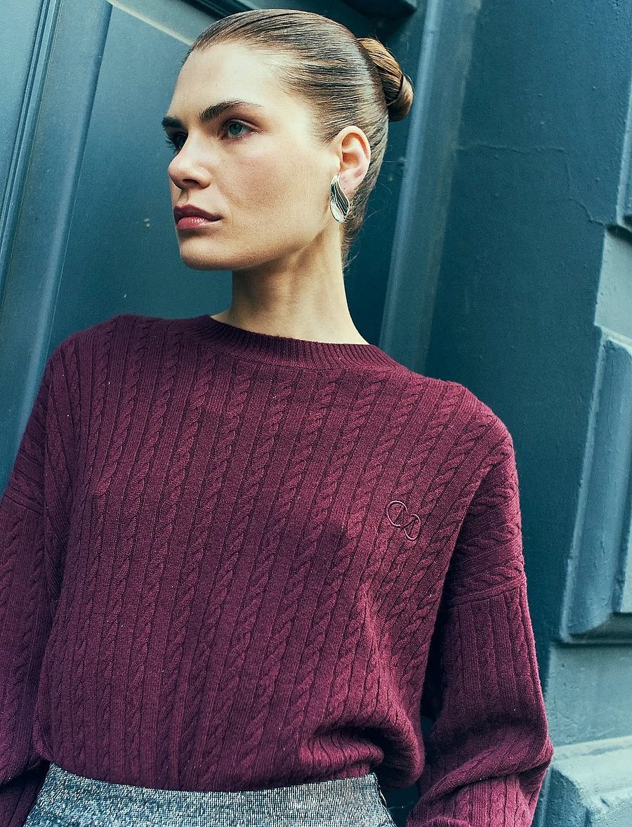 Copenhagen Muse - CMCASHA-PULLOVER - cashmere - windsor wine - 3