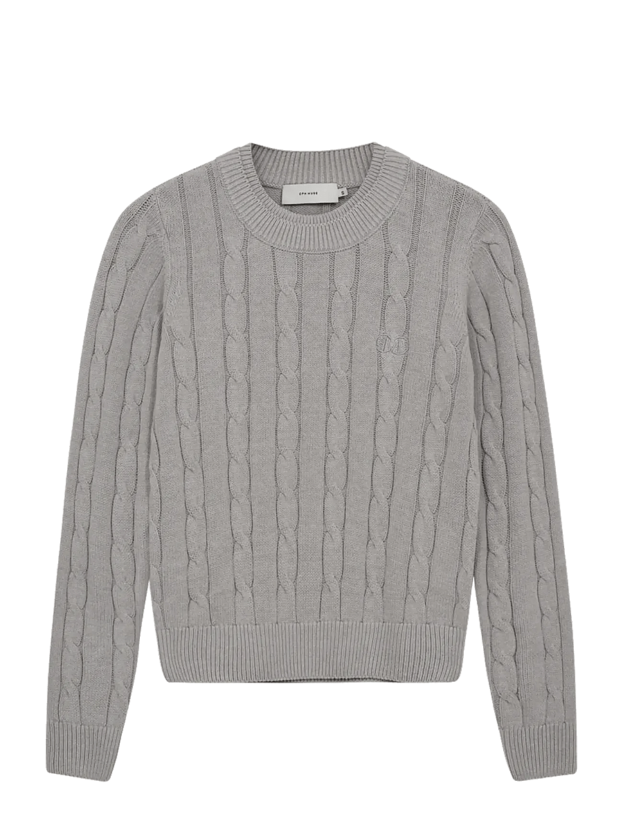 Copenhagen Muse - CMKOTOM-PULLOVER - jumpers - light grey melange - 0