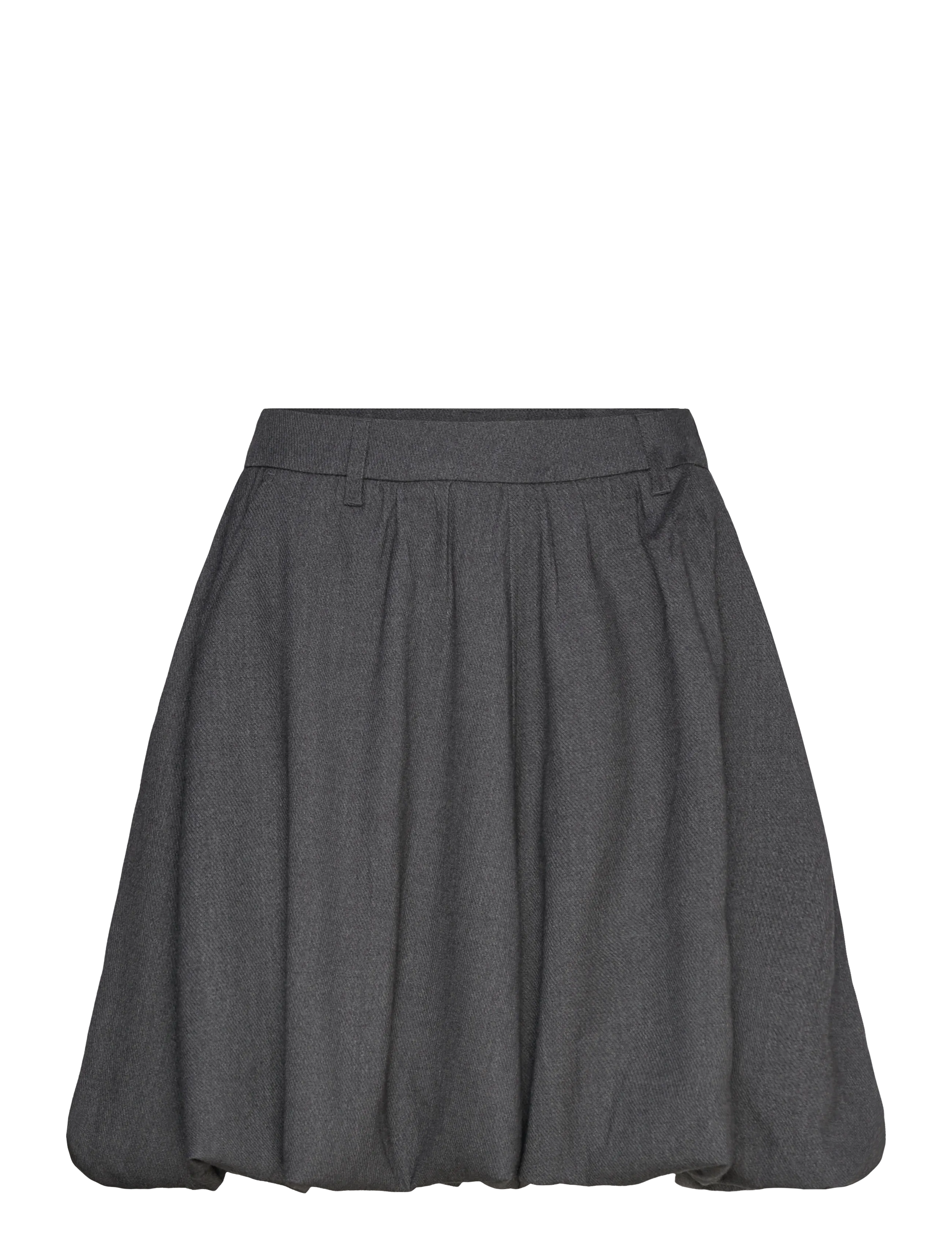 Copenhagen Muse CMTAILOR-SKIRT is a short balloon skirt in the iconic Tailor material with side - Kurze Röcke - MED. GREY MELANGE / grey