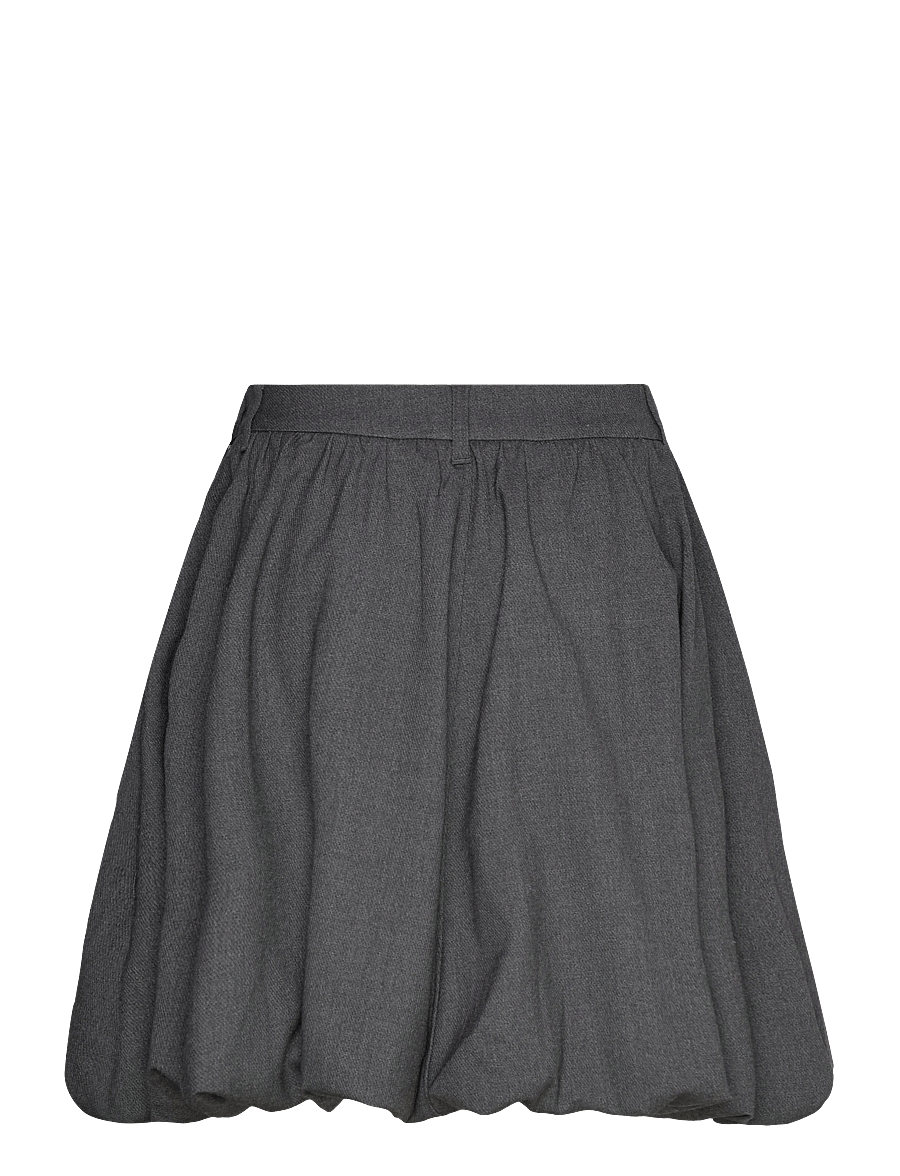 Copenhagen Muse - CMTAILOR-SKIRT is a short balloon skirt in the iconic Tailor material with side - korte nederdele - med. grey melange - 2