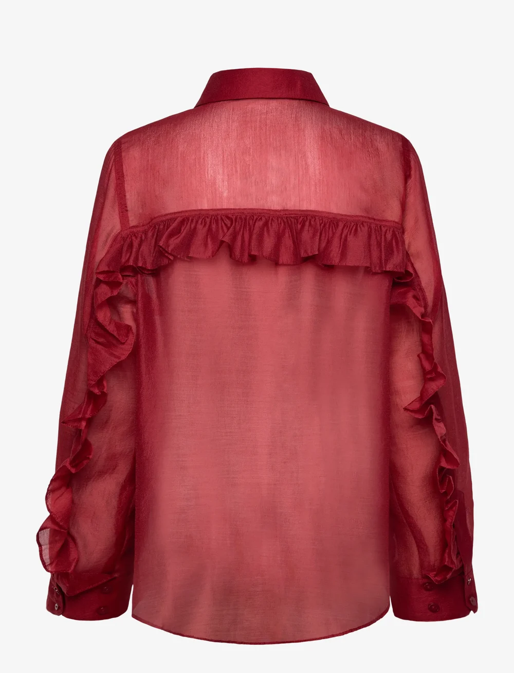 Copenhagen Muse - CMBLUEBELL-SHIRT - langärmlige blusen - red pear - 1