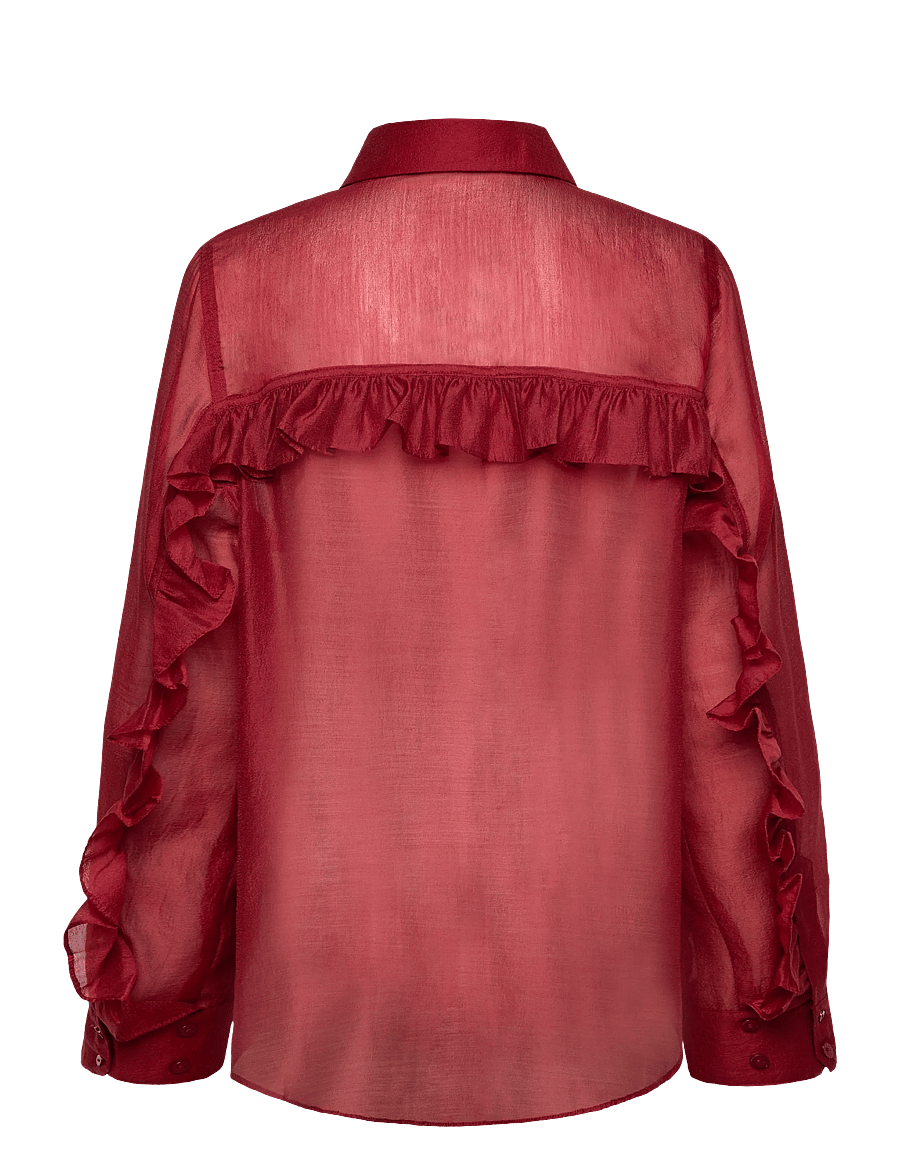 Copenhagen Muse - CMBLUEBELL-SHIRT - blouses met lange mouwen - red pear - 1