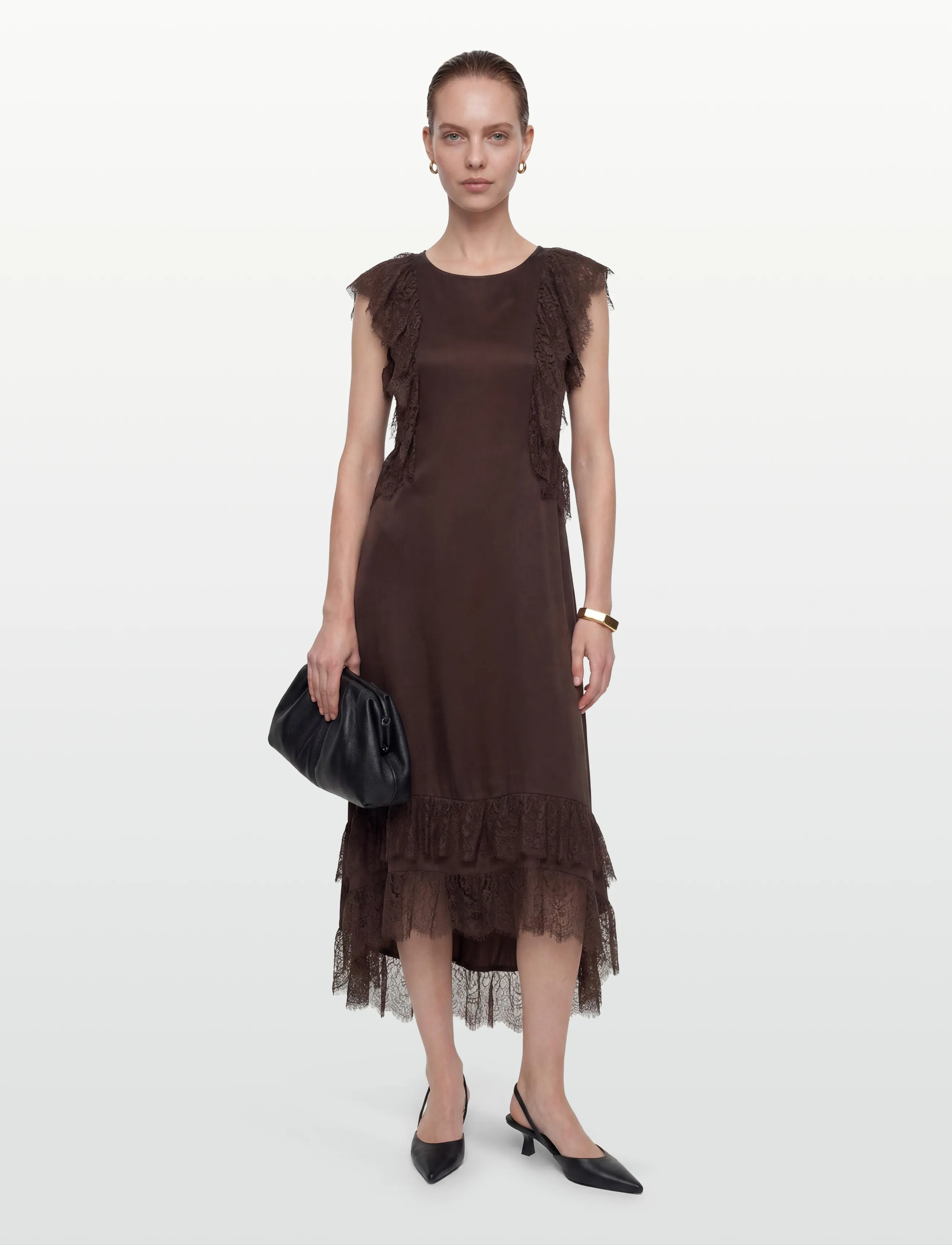 Copenhagen Muse CMMARTA-DRESS - Midikleider - MULCH / brown