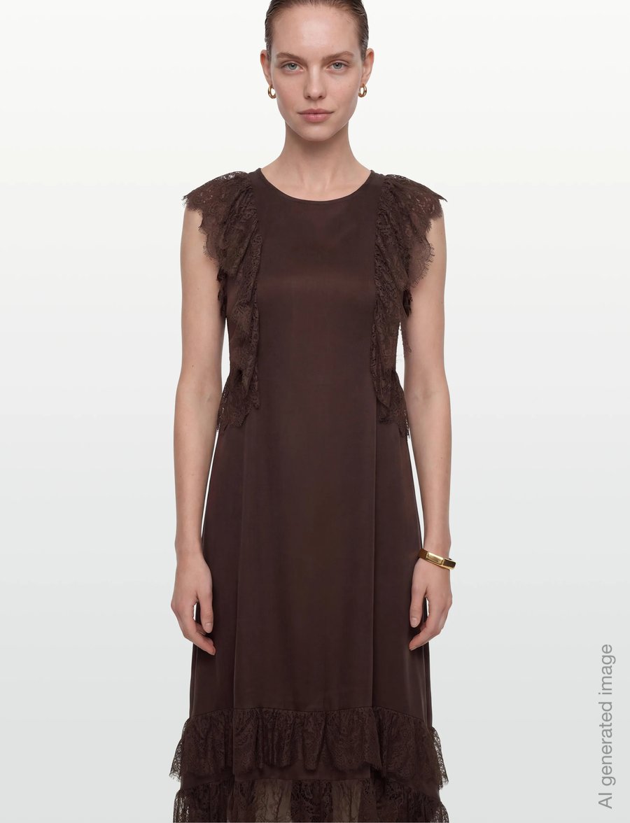 Copenhagen Muse - CMMARTA-DRESS - spitzenkleider - mulch - 3