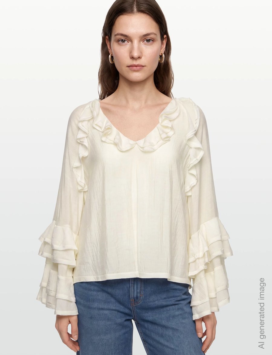 Copenhagen Muse - CMNORMA-BLOUSE - langärmelige blusen - jet stream - 3
