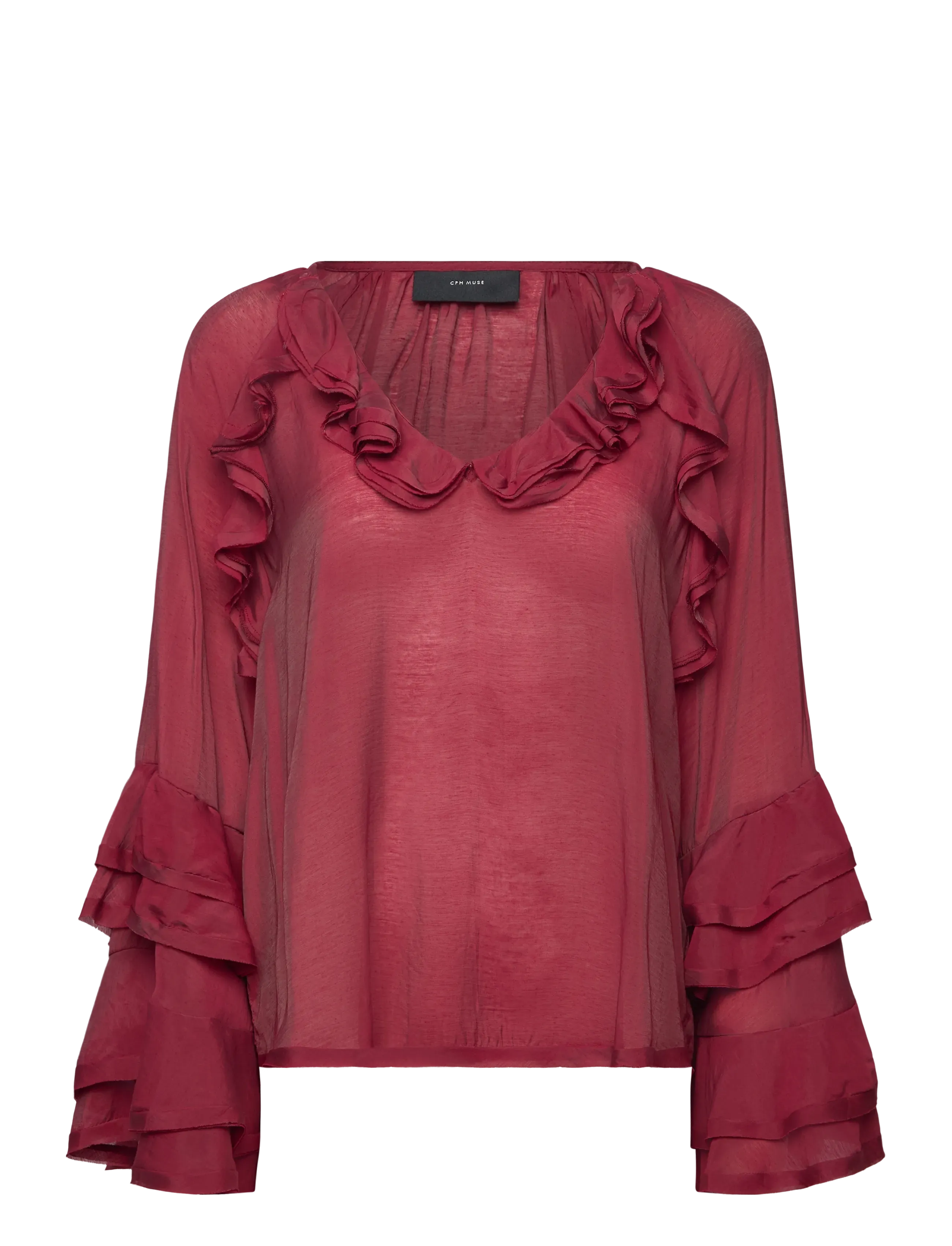 COPENHAGEN MUSE Cmnorma-Bluse Rot - XS - Damen