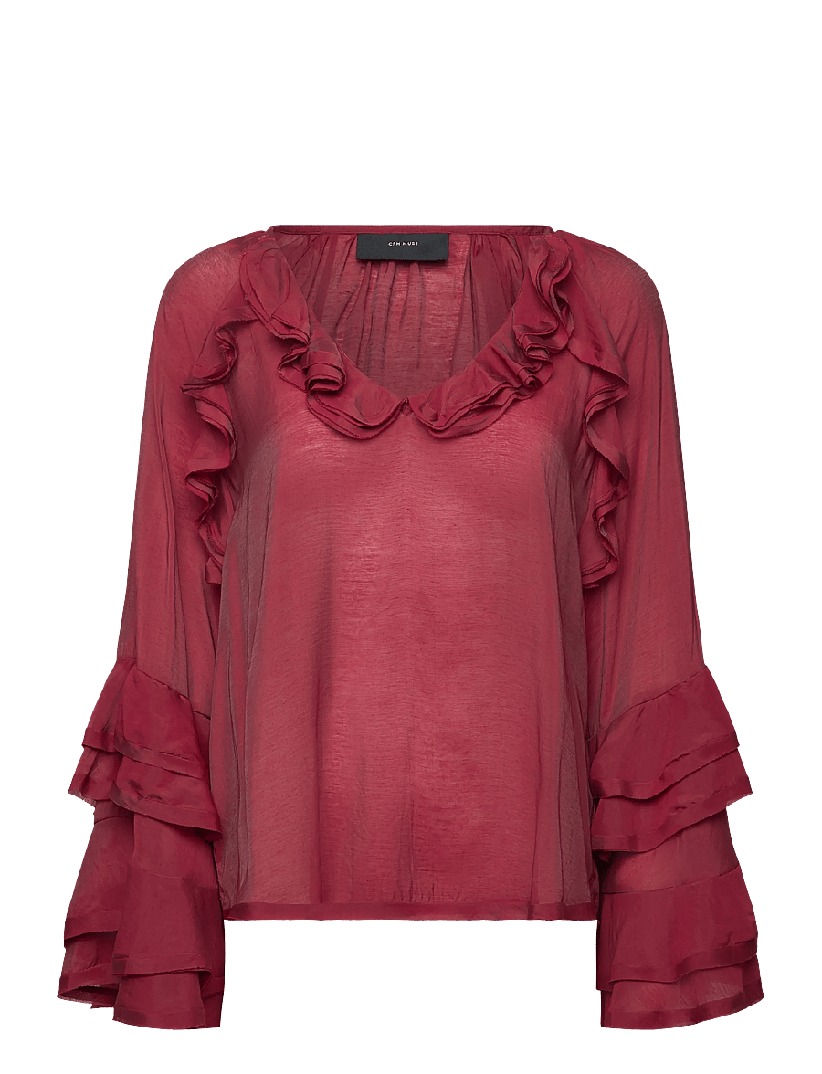 Copenhagen Muse - CMNORMA-BLOUSE - långärmade blusar - red pear - 0