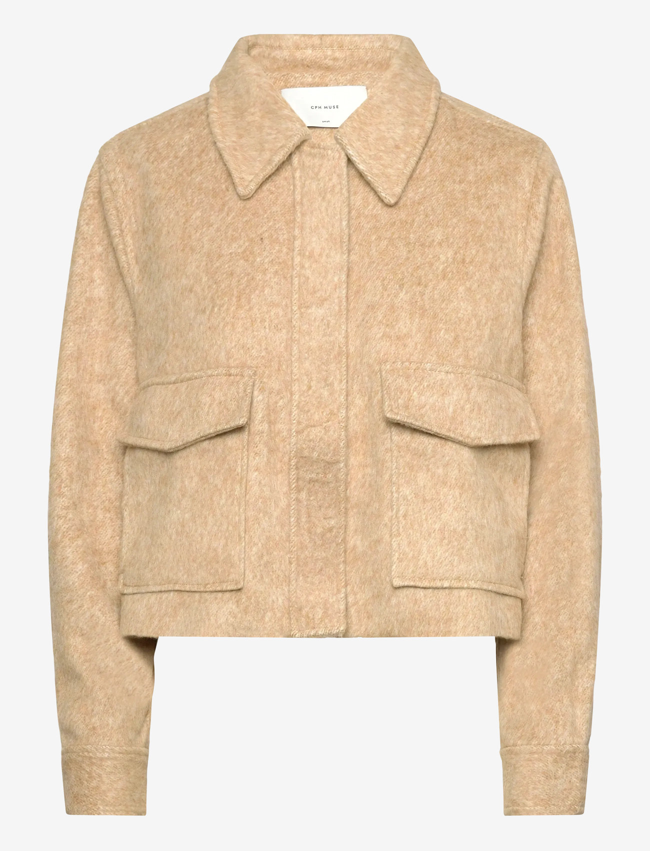 Copenhagen Muse - CMRATTAN-JACKET - utility jakid - rattan melange - 1