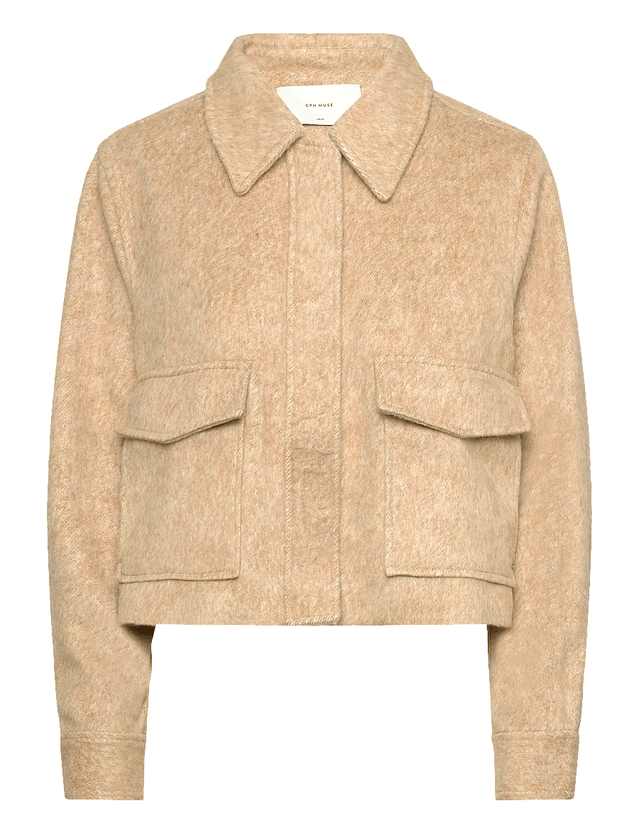 Copenhagen Muse - CMRATTAN-JACKET - utility-jakid - rattan melange - 1