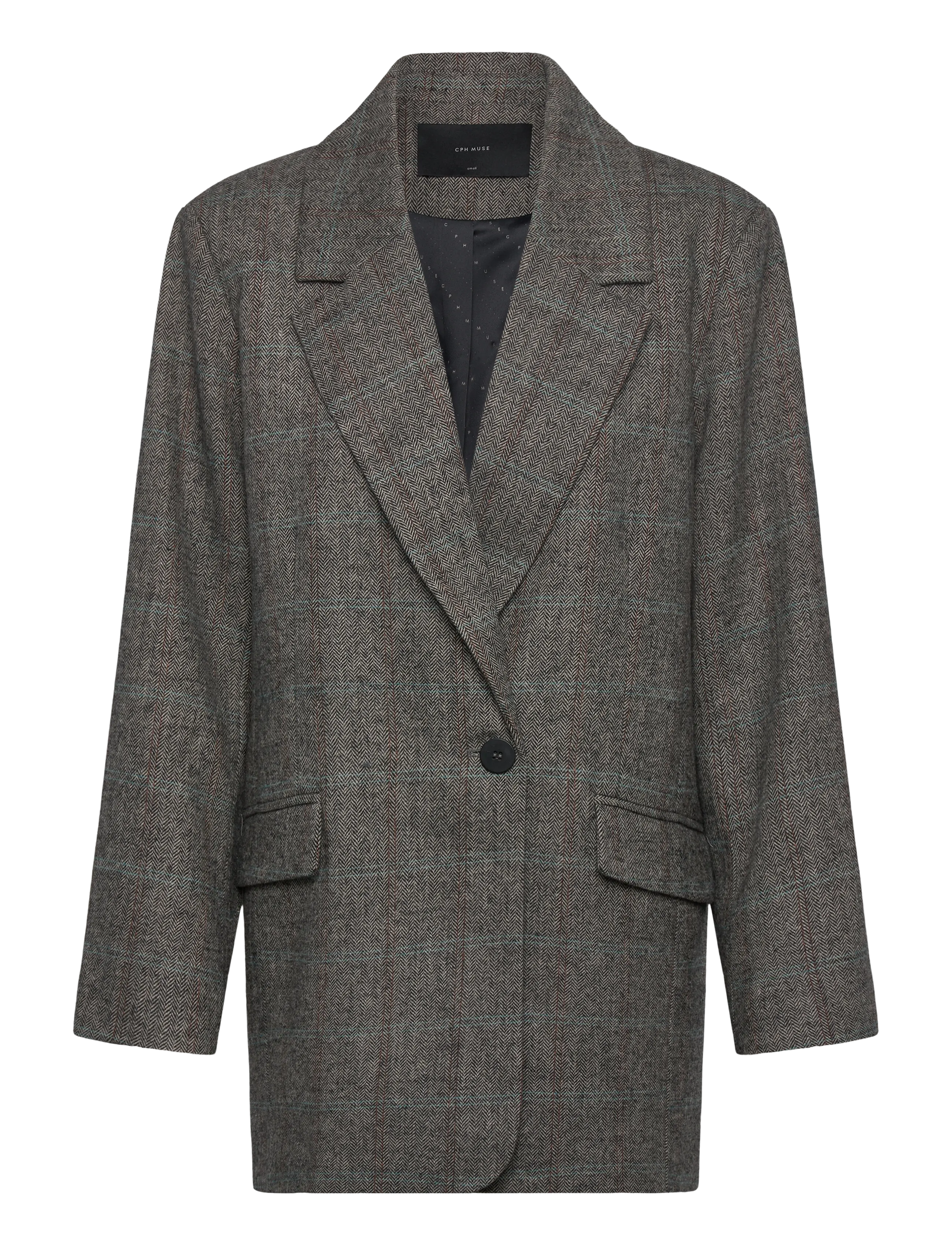 Copenhagen Muse - CMJADEN-BLAZER - Žaketes ar vienrindas pogājumu - black w. red pear - 0