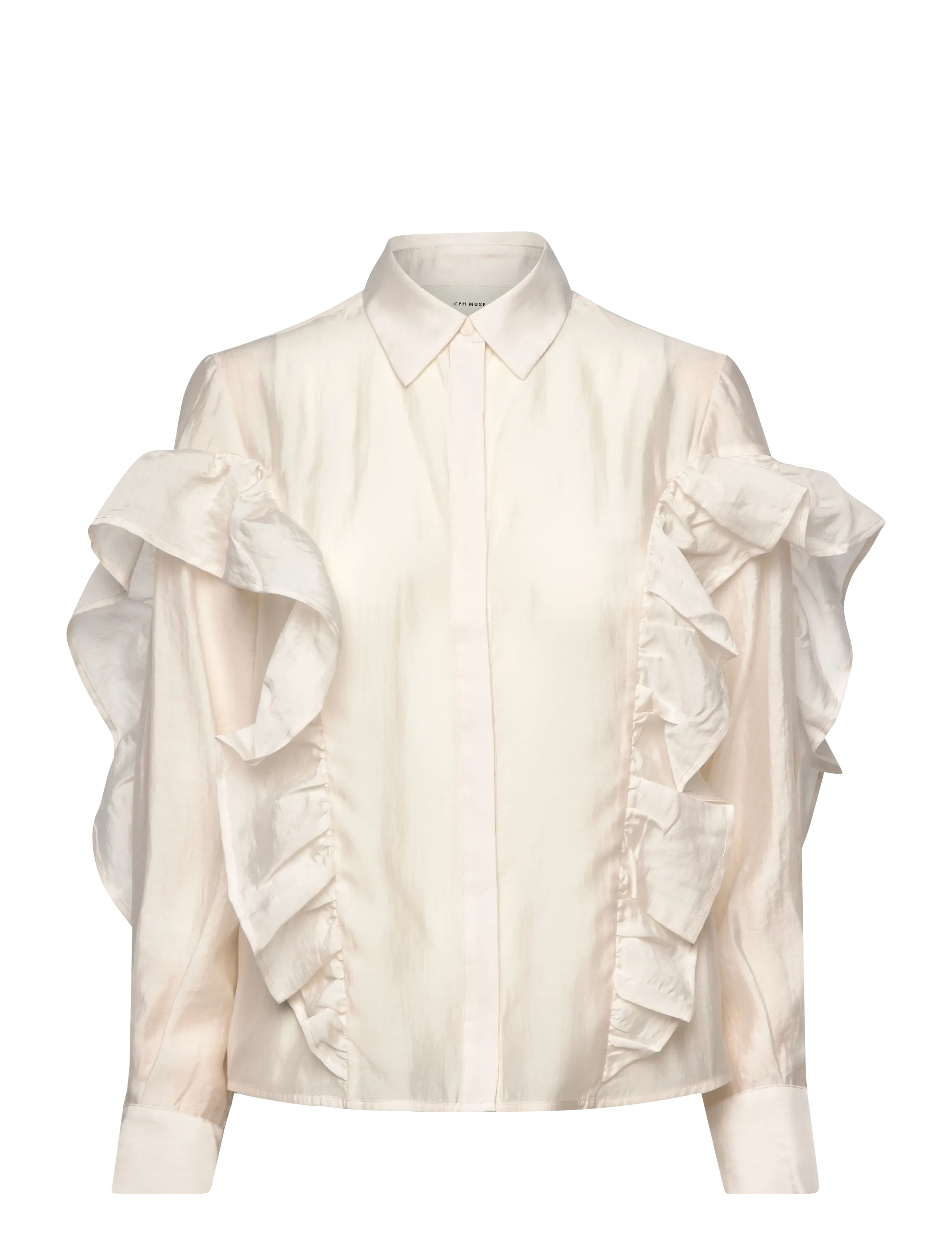 Copenhagen Muse CMMOLLY-SHIRT - Transitional Layering - JET STREAM / cream