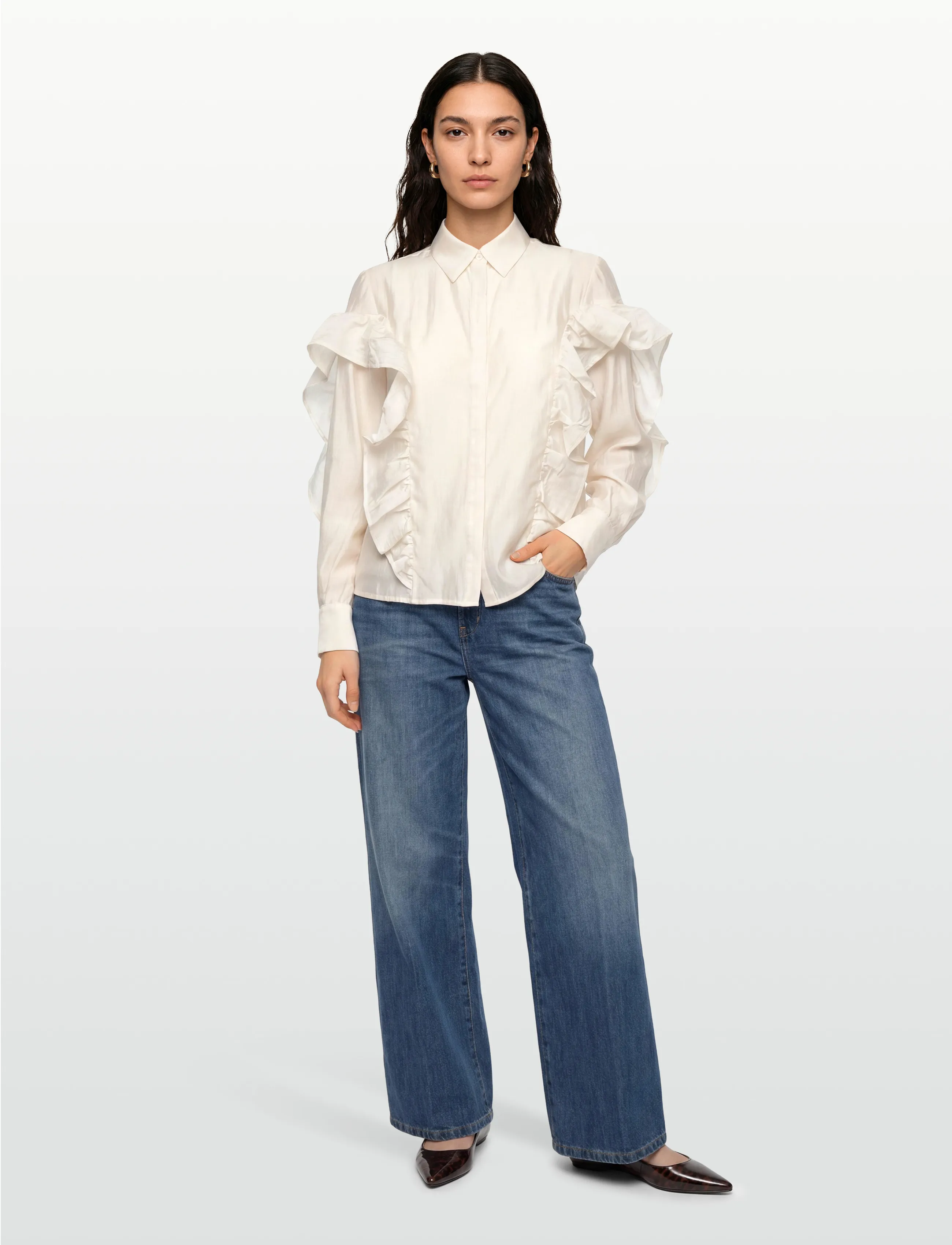 Copenhagen Muse - CMMOLLY-SHIRT - langärmlige hemden - jet stream - 0