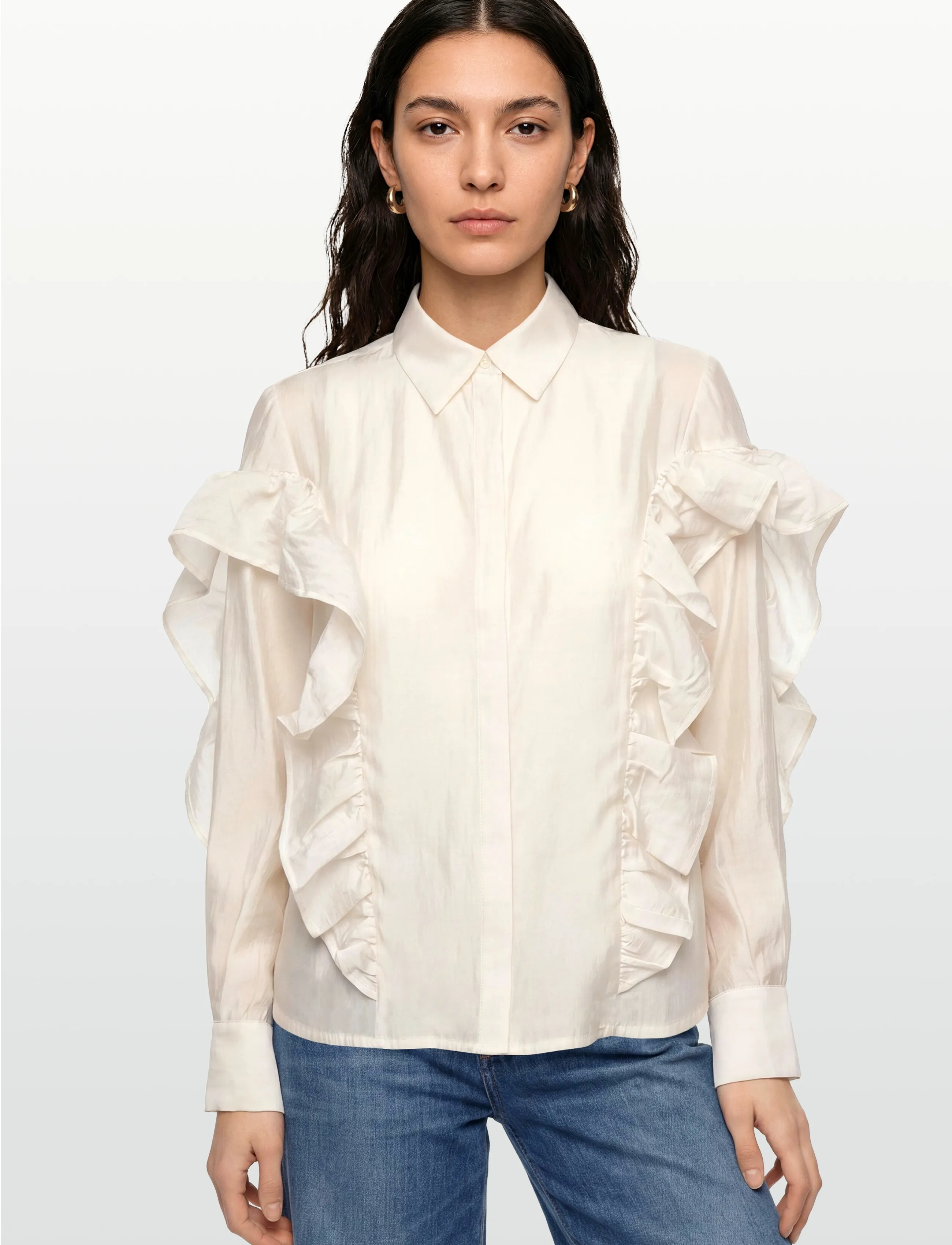 Copenhagen Muse - CMMOLLY-SHIRT - langärmlige hemden - jet stream - 3