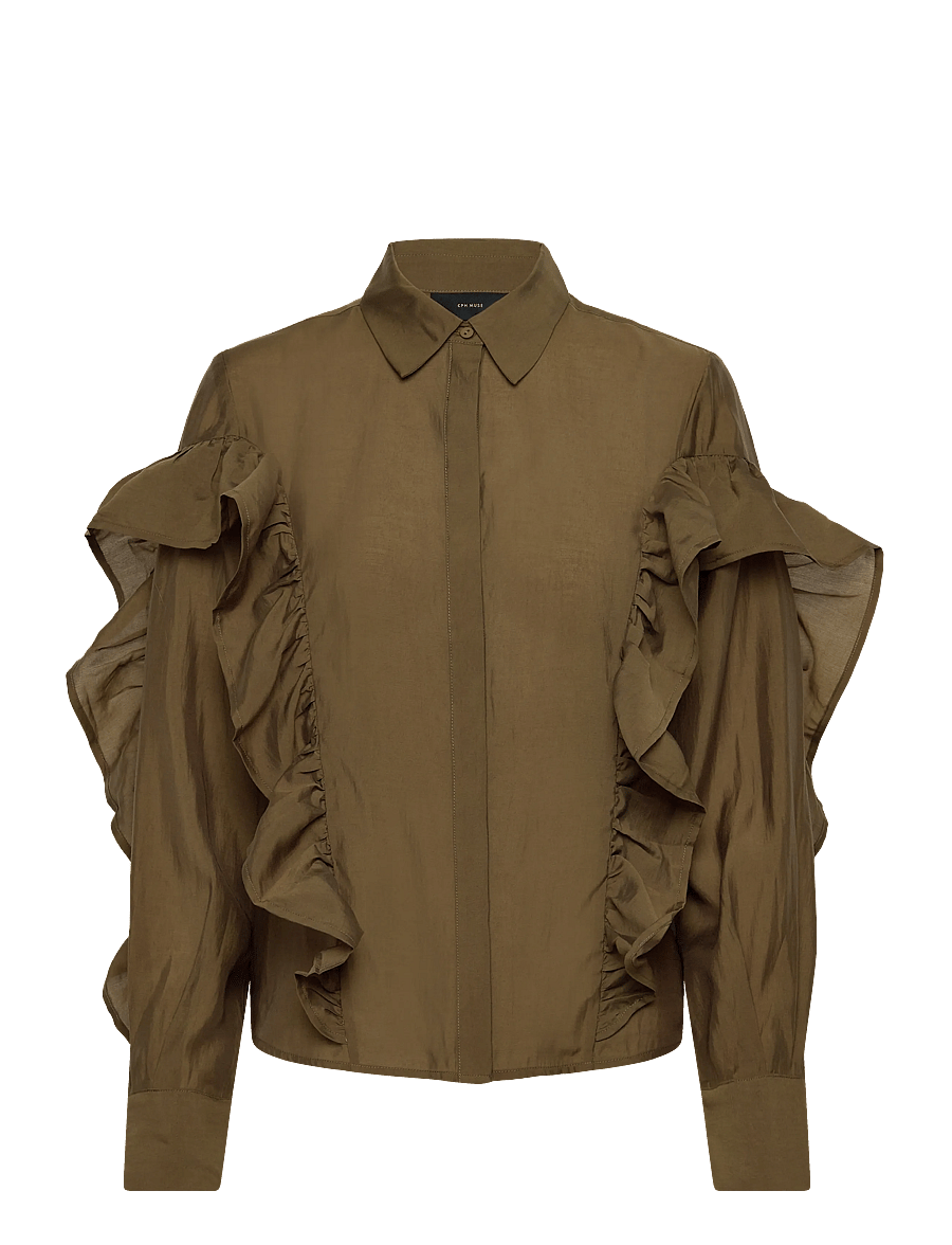 Copenhagen Muse - CMMOLLY-SHIRT - langärmlige hemden - military olive - 1