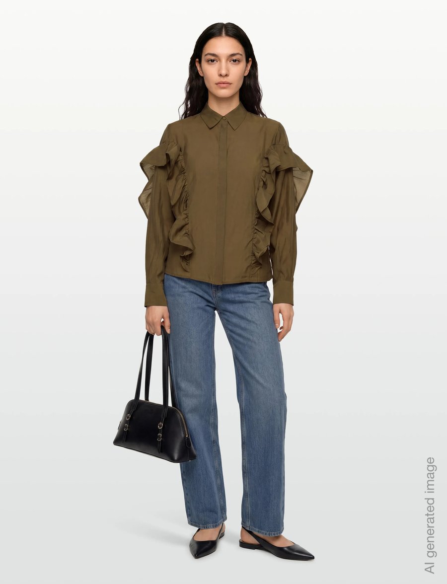 Copenhagen Muse - CMMOLLY-SHIRT - langärmlige hemden - military olive - 0