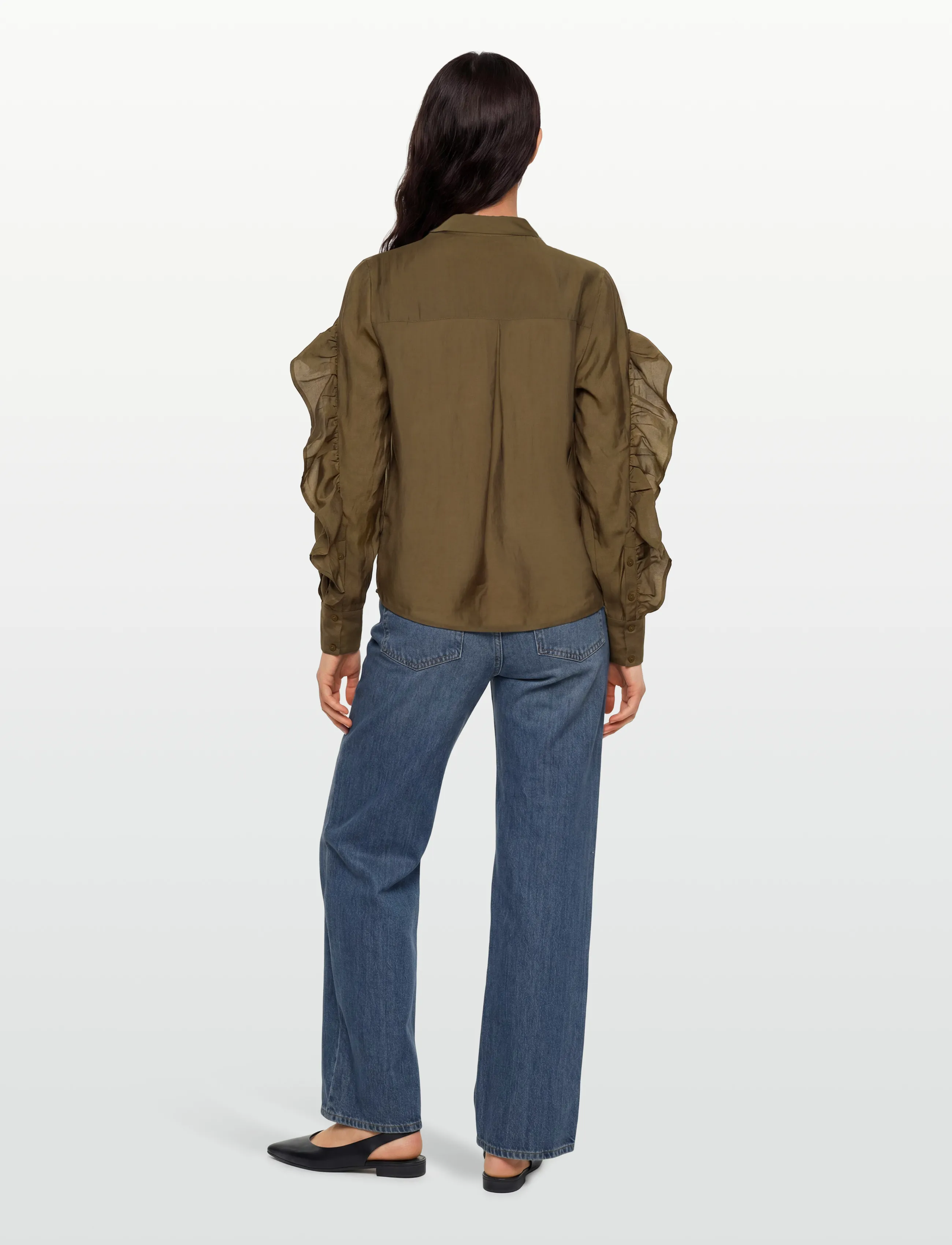 Copenhagen Muse - CMMOLLY-SHIRT - langärmlige hemden - military olive - 4