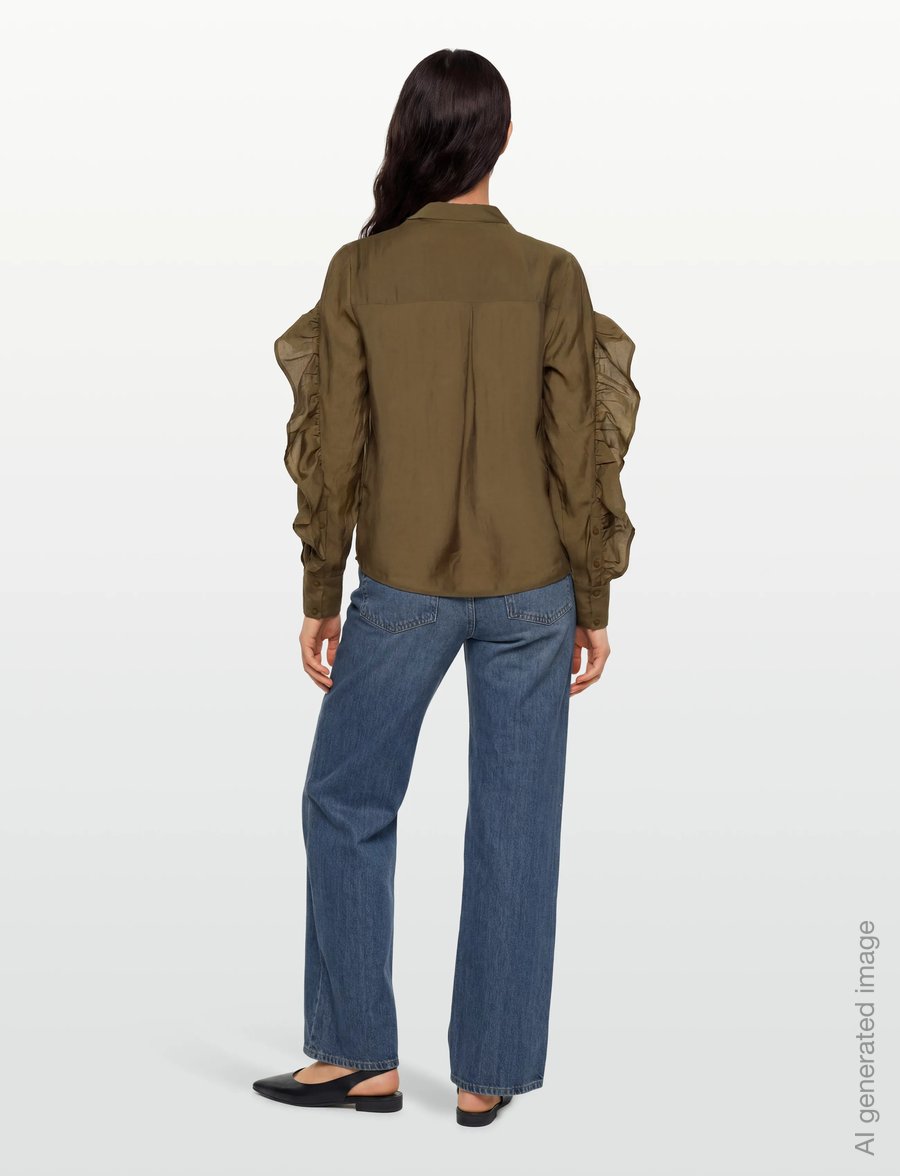 Copenhagen Muse - CMMOLLY-SHIRT - langärmlige hemden - military olive - 4
