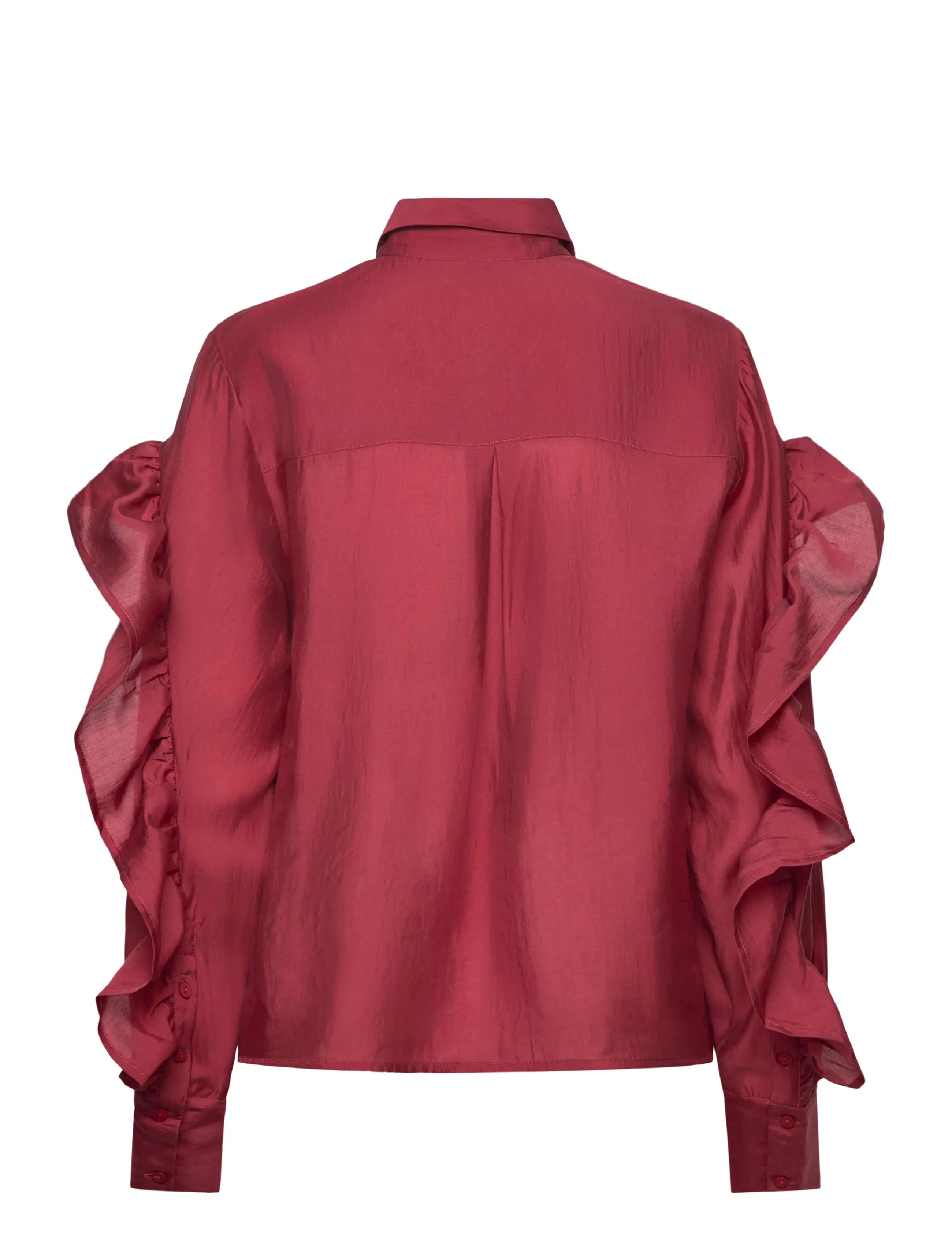 Copenhagen Muse - CMMOLLY-SHIRT - pitkähihaiset kauluspaidat - red pear - 1