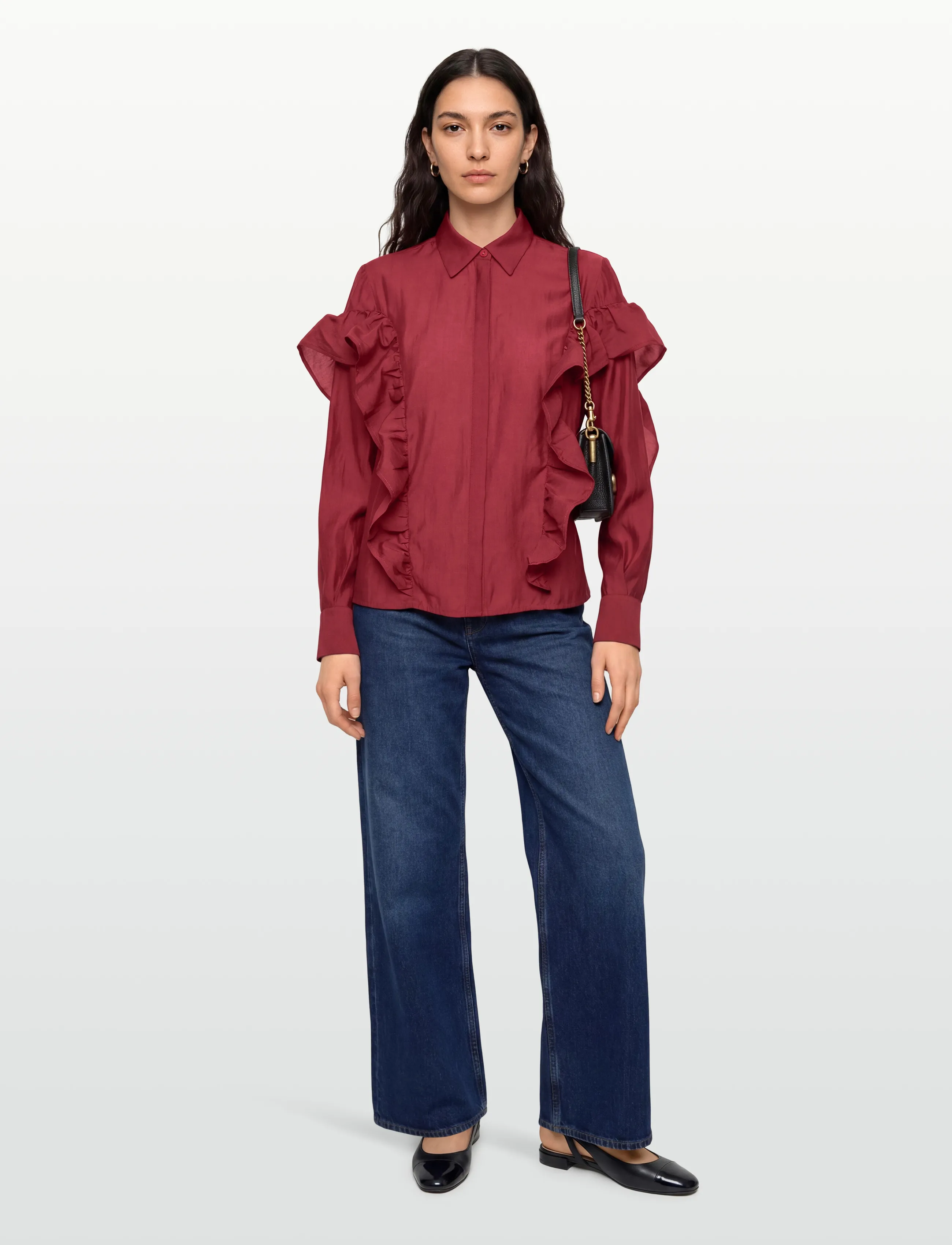 Copenhagen Muse - CMMOLLY-SHIRT - pikkade varrukatega särgid - red pear - 0