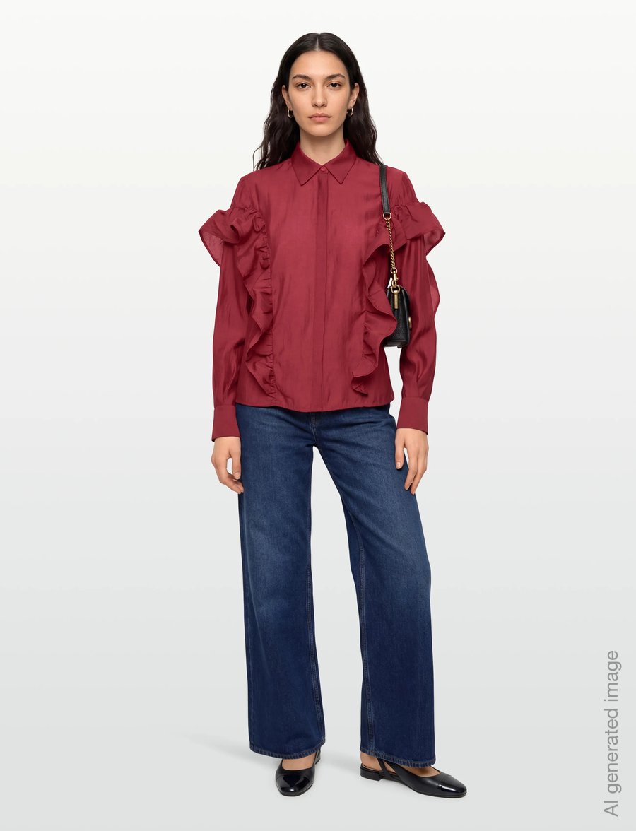 Copenhagen Muse - CMMOLLY-SHIRT - long-sleeved shirts - red pear - 0