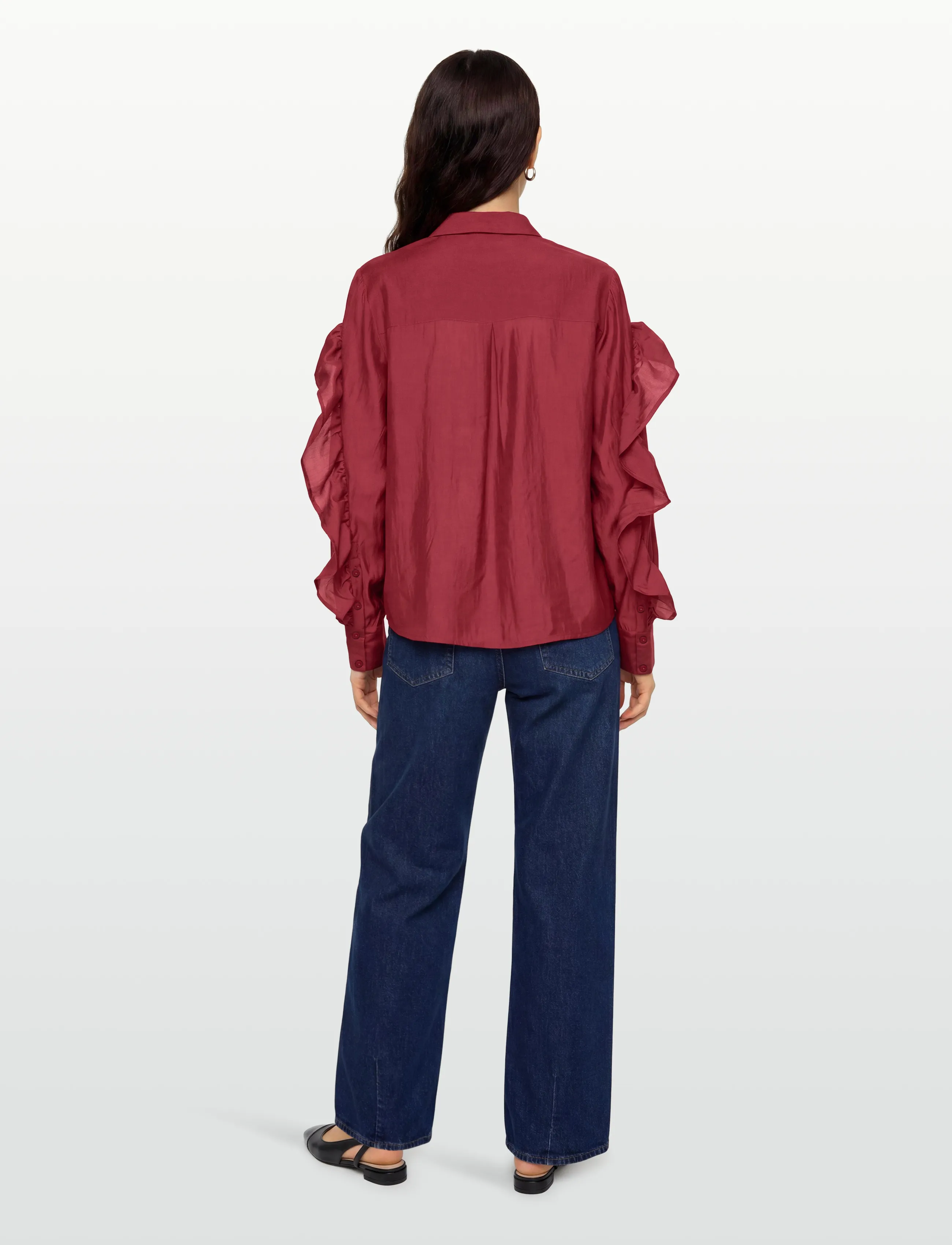 Copenhagen Muse - CMMOLLY-SHIRT - pikkade varrukatega särgid - red pear - 4