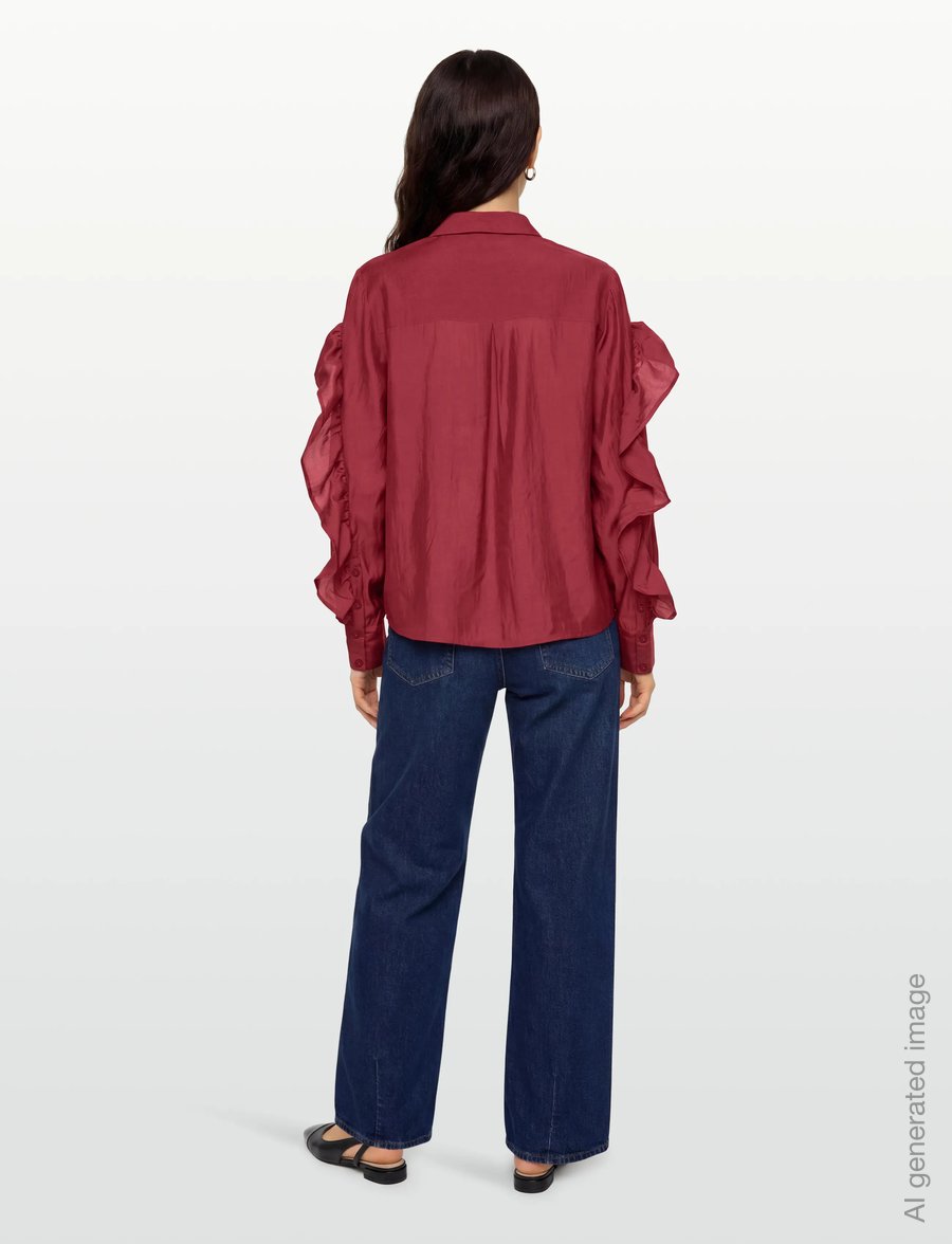 Copenhagen Muse - CMMOLLY-SHIRT - long-sleeved shirts - red pear - 4
