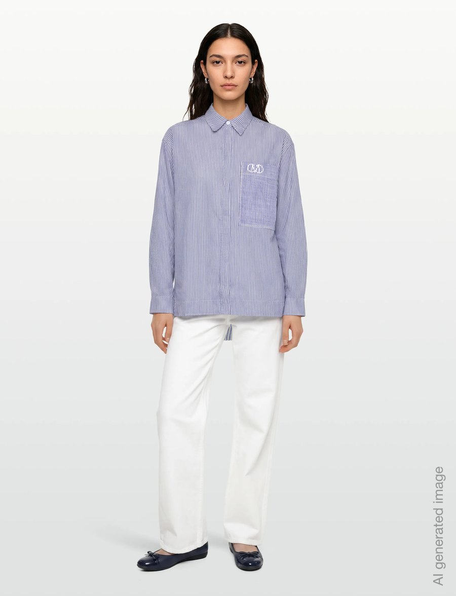 Copenhagen Muse - CMLINE-SHIRT - langärmlige hemden - daphne w. jet stream - 0