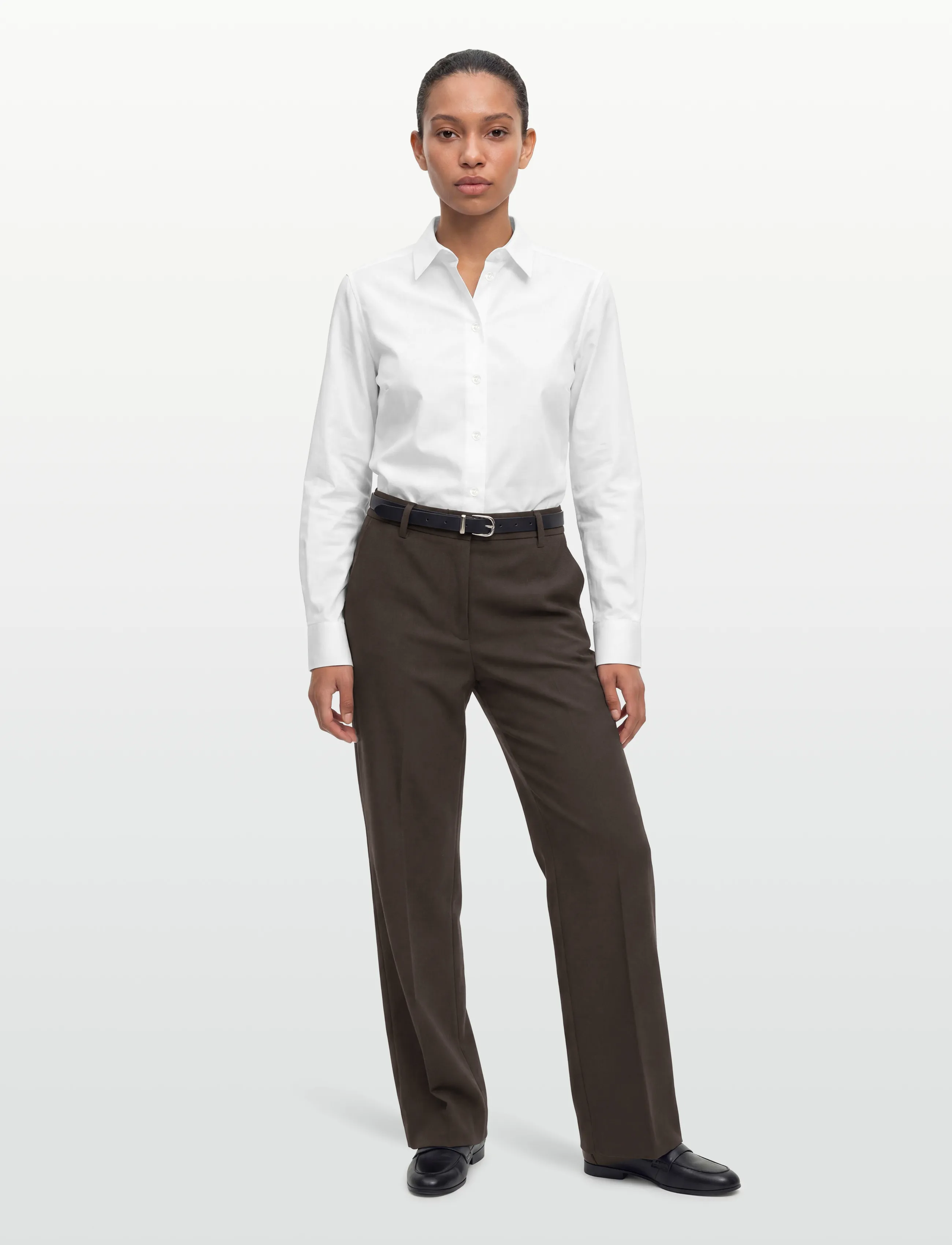 Copenhagen Muse CMTAILOR-PANTS - Pidulikud püksid - MULCH / brown