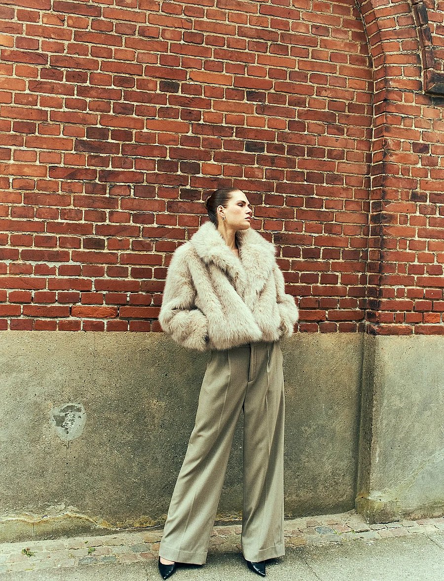 Copenhagen Muse - CMPLUSHY-JACKET - winterjacken - peyote melange - 0