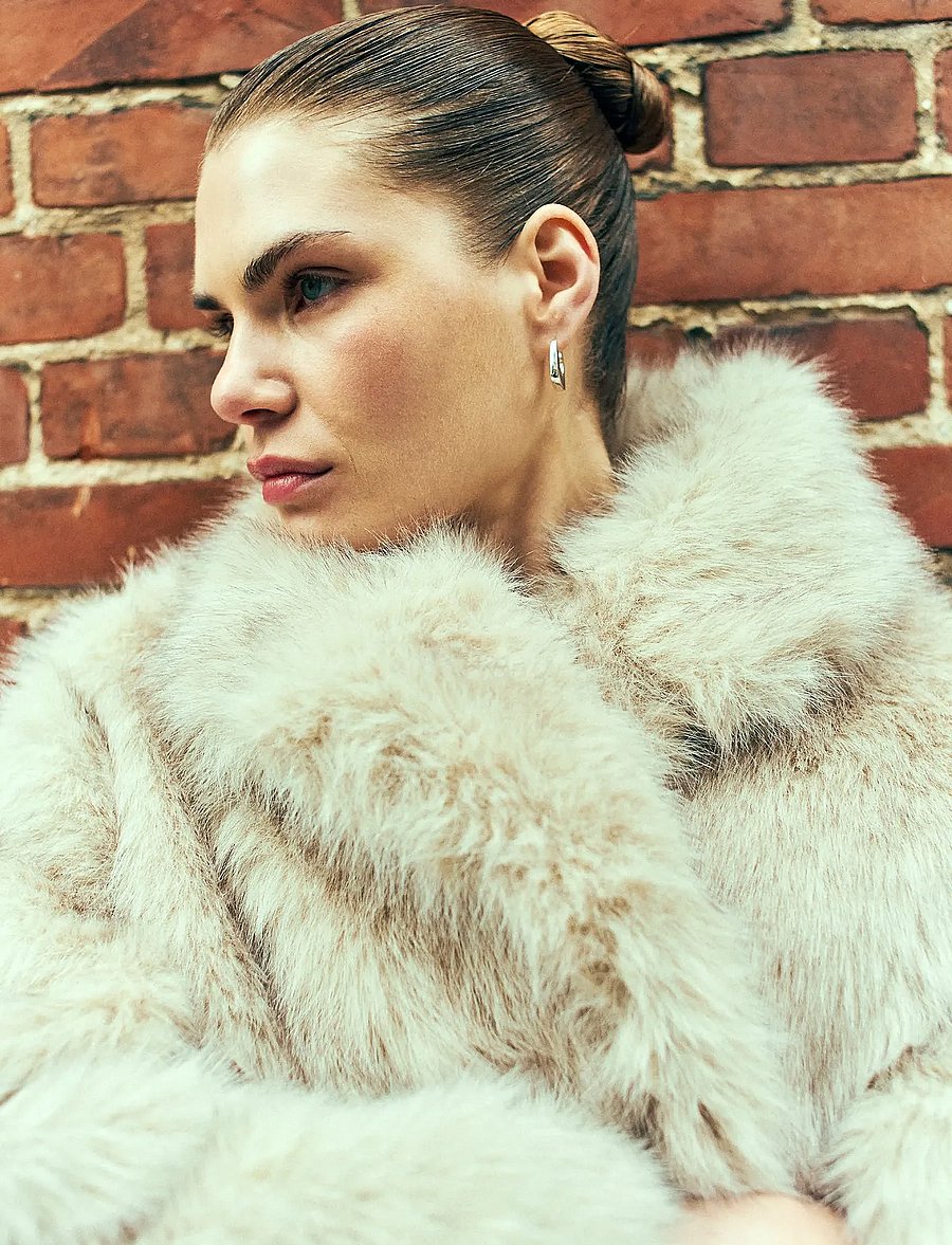 Copenhagen Muse - CMPLUSHY-JACKET - winterjacken - peyote melange - 3
