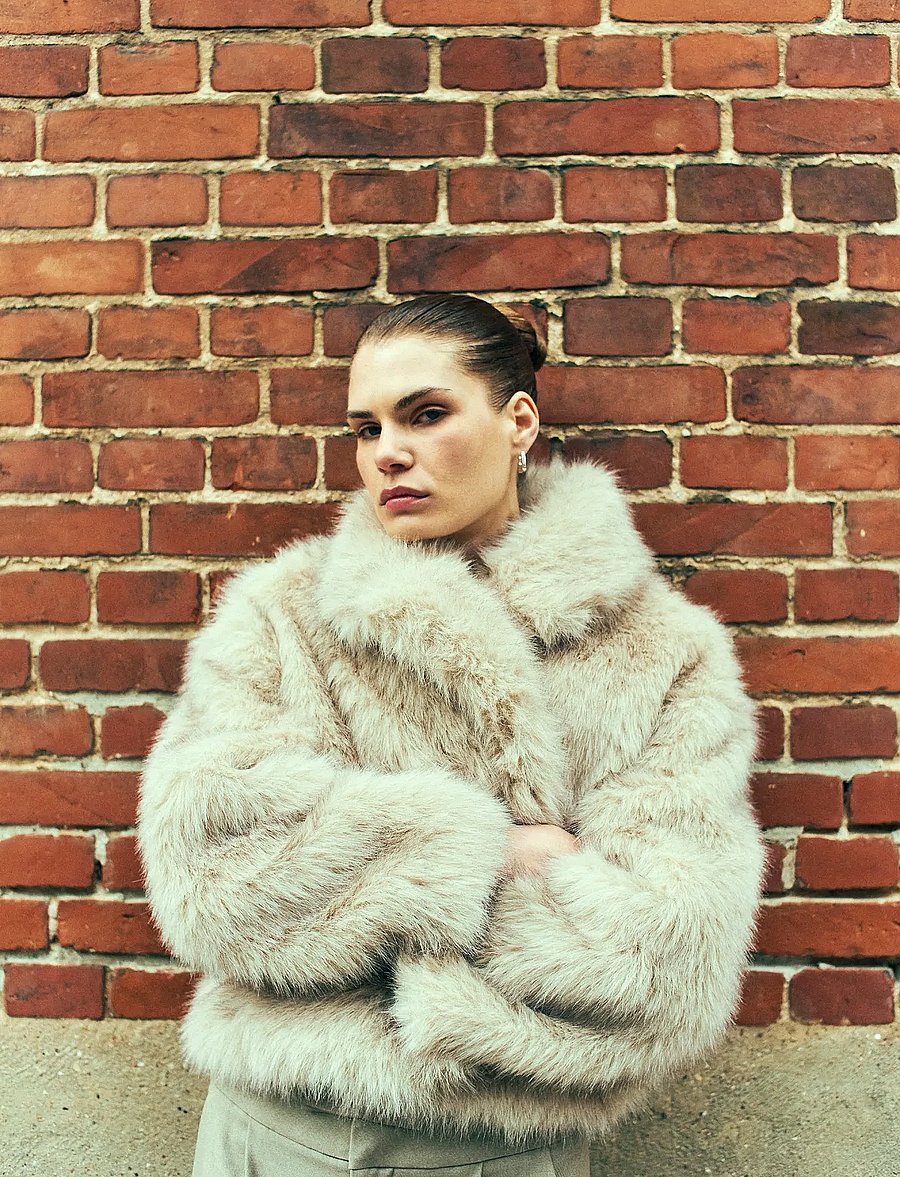 Copenhagen Muse - CMPLUSHY-JACKET - winterjacken - peyote melange - 4