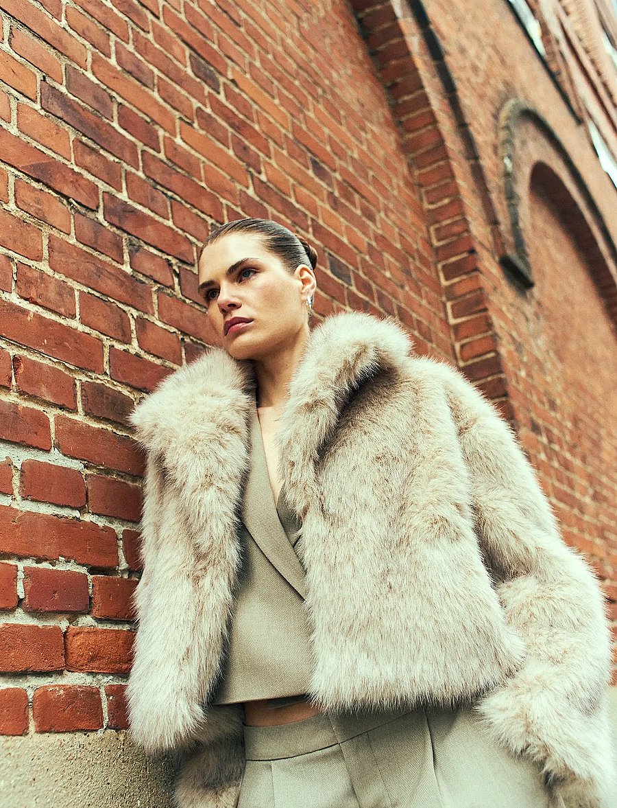 Copenhagen Muse - CMPLUSHY-JACKET - winterjacken - peyote melange - 5