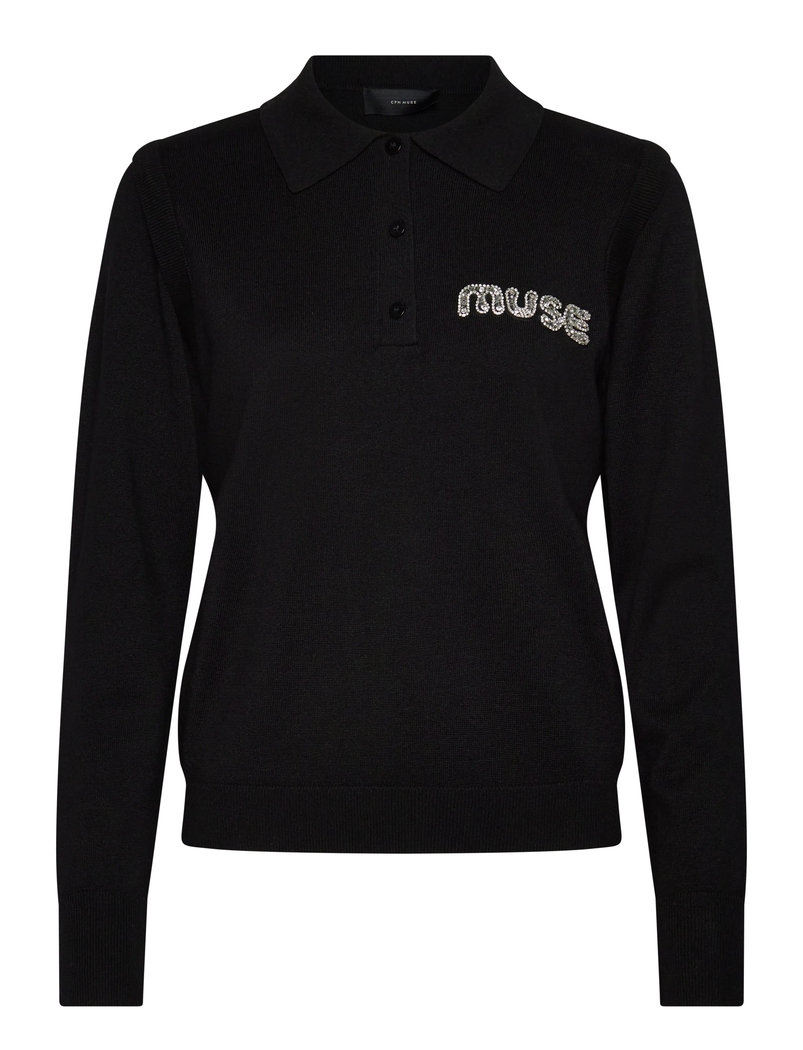 COPENHAGEN MUSE Cmveran-Polo Schwarz - XL - Damen