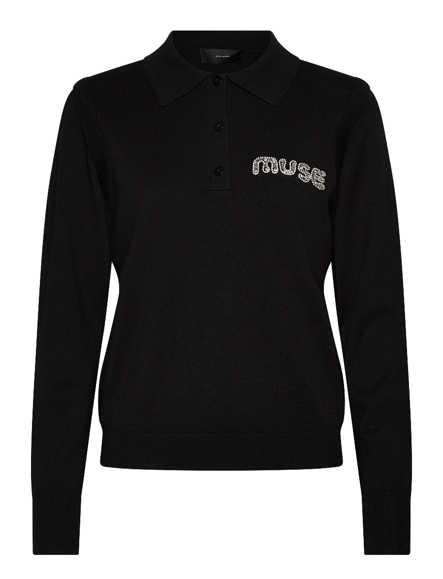 Copenhagen Muse - CMVERAN-POLO - jumpers - black - 0