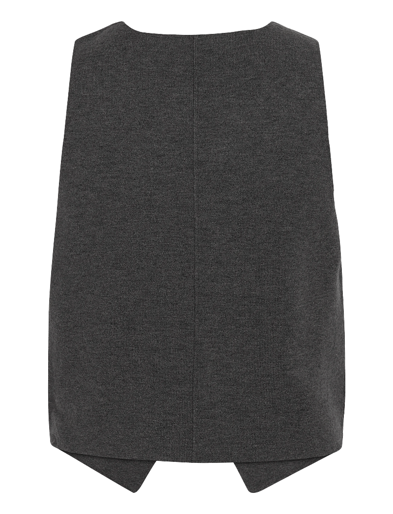Copenhagen Muse - CMZINA-WAISTCOAT - gestrickte westen - dark grey melange - 2