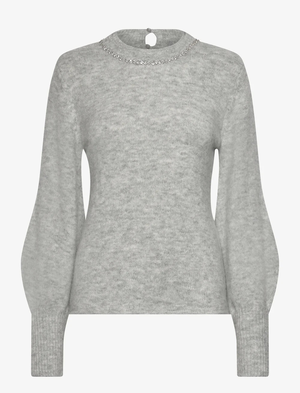 Copenhagen Muse - CMIBRA-PULLOVER - striktrøjer - light grey melange - 0