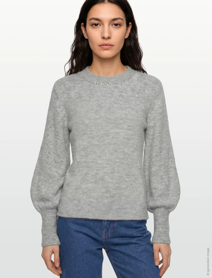 Copenhagen Muse - CMIBRA-PULLOVER - pullover - light grey melange - 3